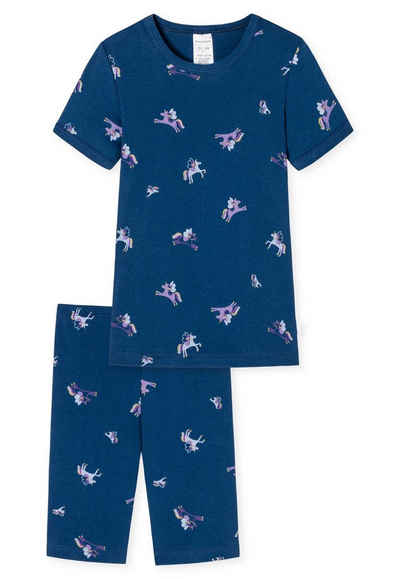 Schiesser Pyjama Mädchen Schlafanzug - kurzarm, Kinder