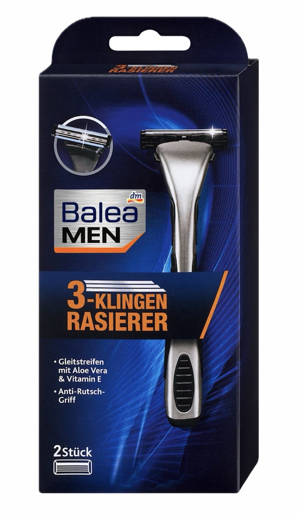 dm-drogerie markt GmbH & Co. KG Nassrasierer 3-Klingen Rasierer - Balea, 1-tlg., Nassrasierer, Balea, Rasierer