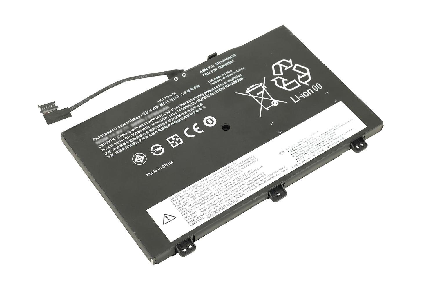 V) Yoga ThinkPad 14 S3 mAh 00HW001 NLV091.72P Series, PowerSmart LENOVO 3785 Laptop-Akku für (14,8 Ersatz Li-Polymer