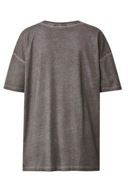 Angel of Style Rundhalsshirt T-Shirt A-Line Leo-Blitz cold dyed Rundhals