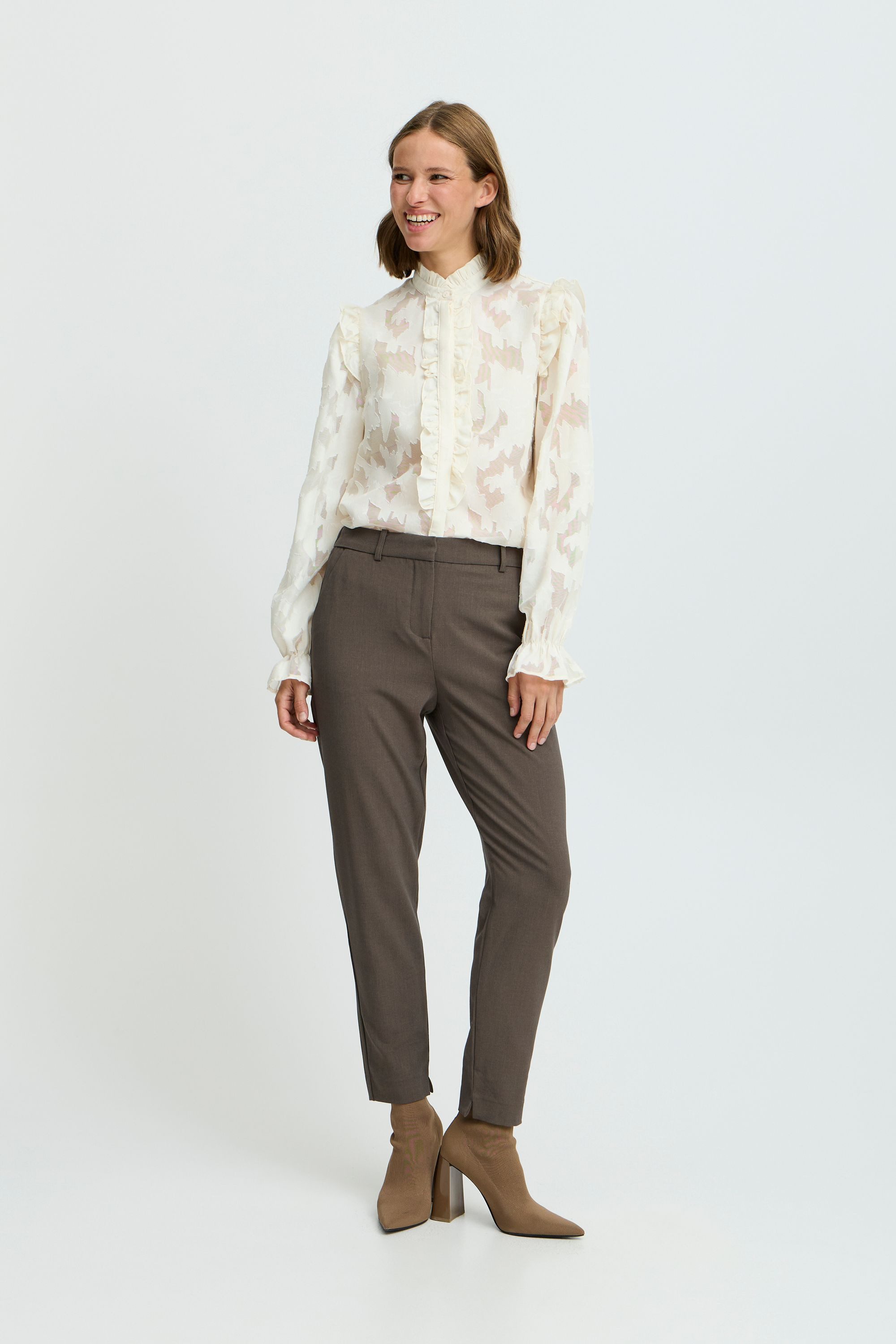 b.young Langarmhemd Langarmbluse