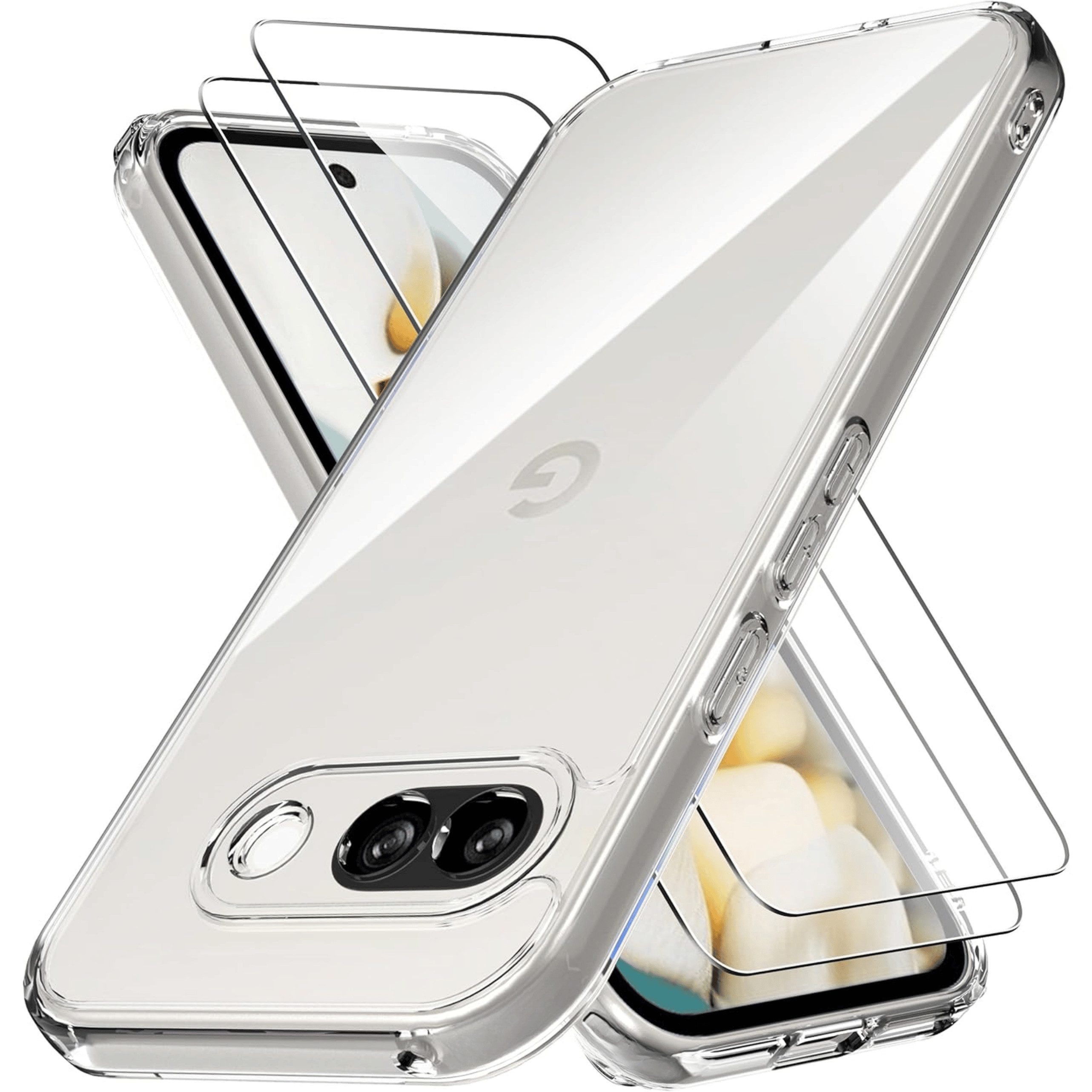SmartUP Smartphone-Hülle + 2X Schutzglas für Google Pixel 10A Panzerfolie Display Full Case 9H 6,3 Zoll, kompletter Rundumschutz