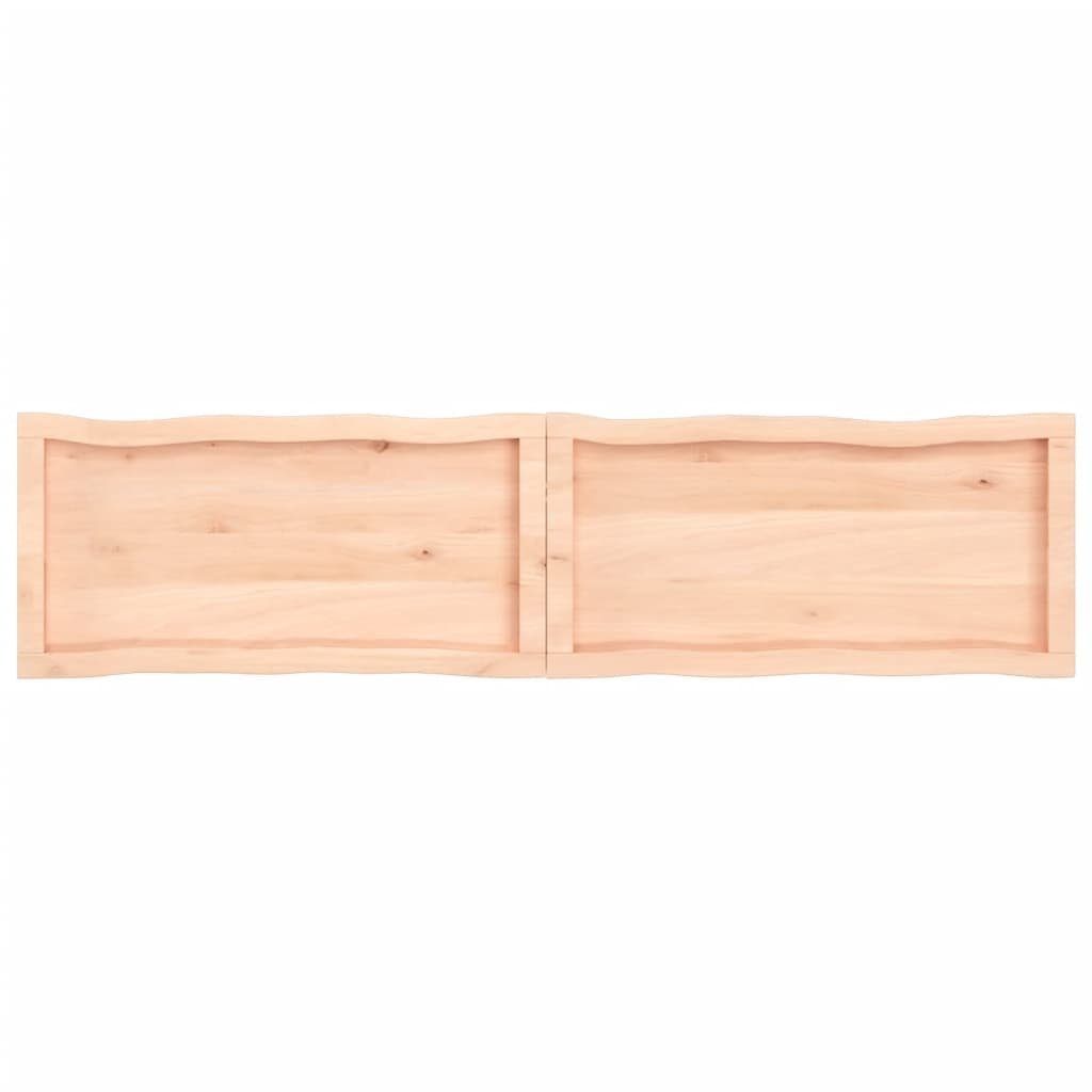 Baumkante cm Tischplatte Massivholz (1 furnicato 160x40x(2-4) Unbehandelt St)
