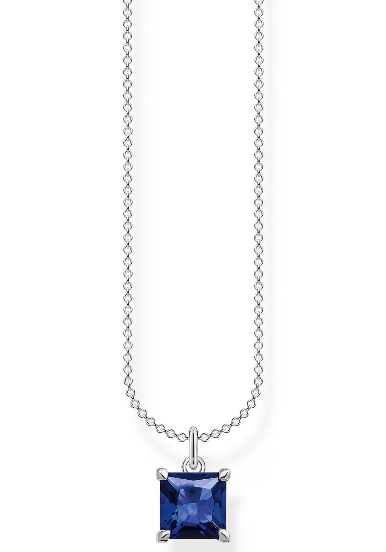 THOMAS SABO Kette mit Anhänger mit blau...
