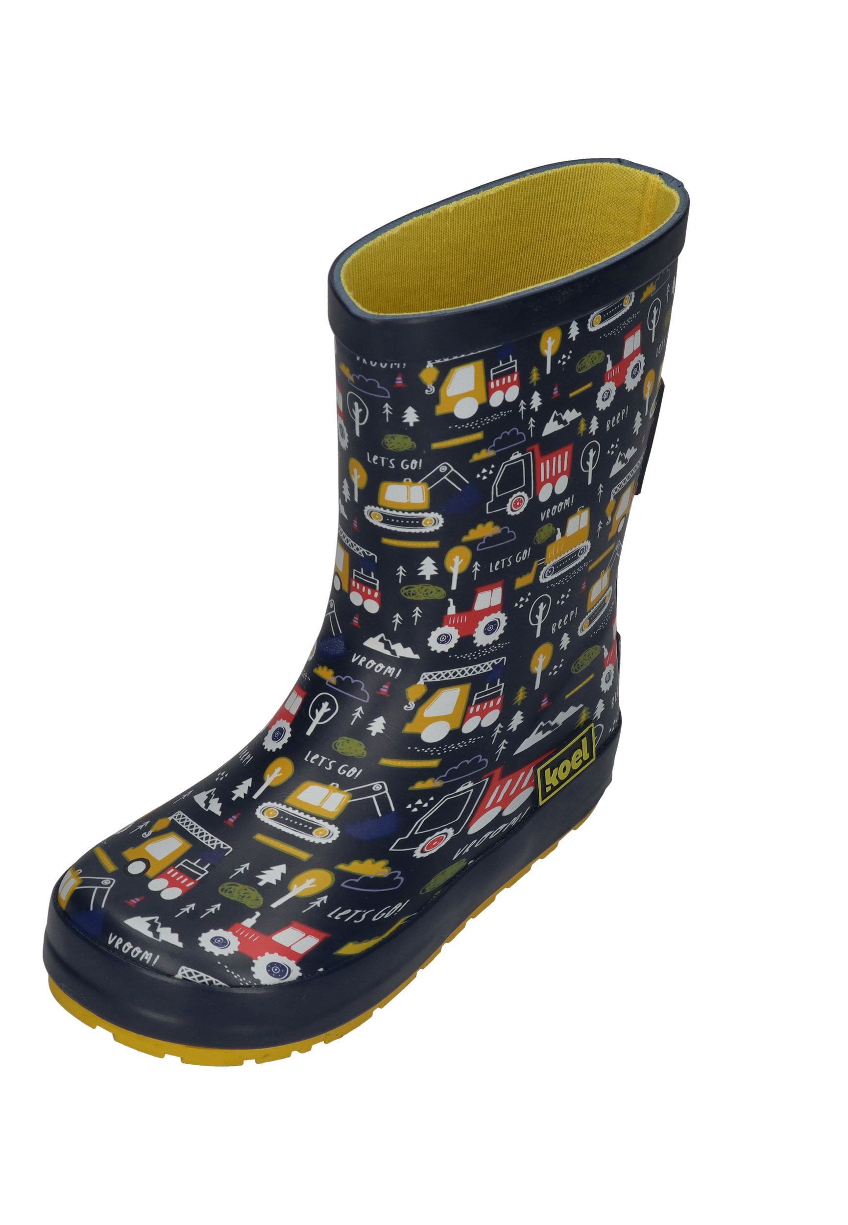 KOEL WELLIE TRACTOR V2 Barfußschuh Print Blue