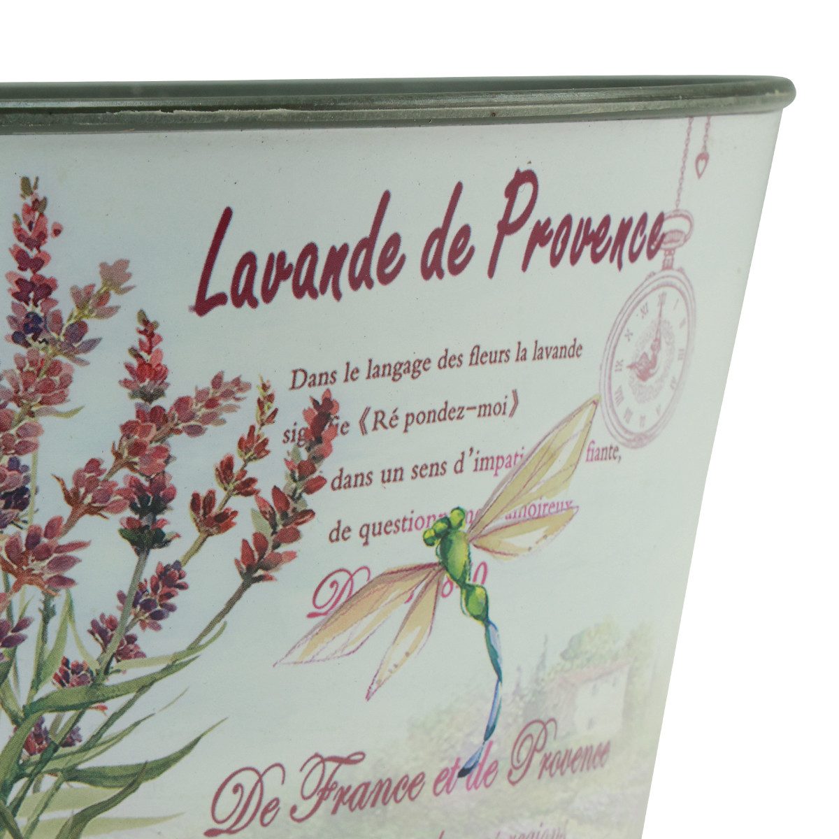 Florists Products Blumentopf Runder dekorativer Kunststoff-Blumentopf mit Lavendelmotiv