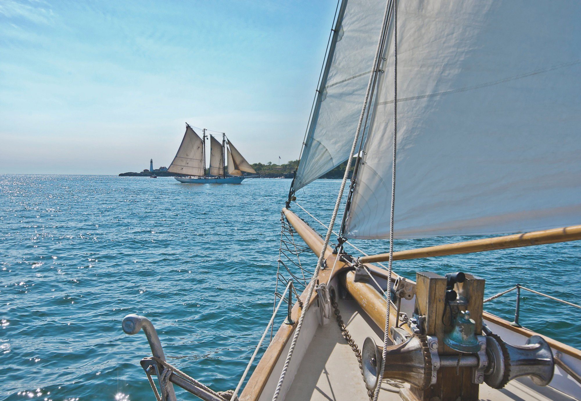 Komar Fototapete Sailing - Größe 368 x 254 cm, glatt, bedruckt, Wohnzimmer, Schlafzimmer