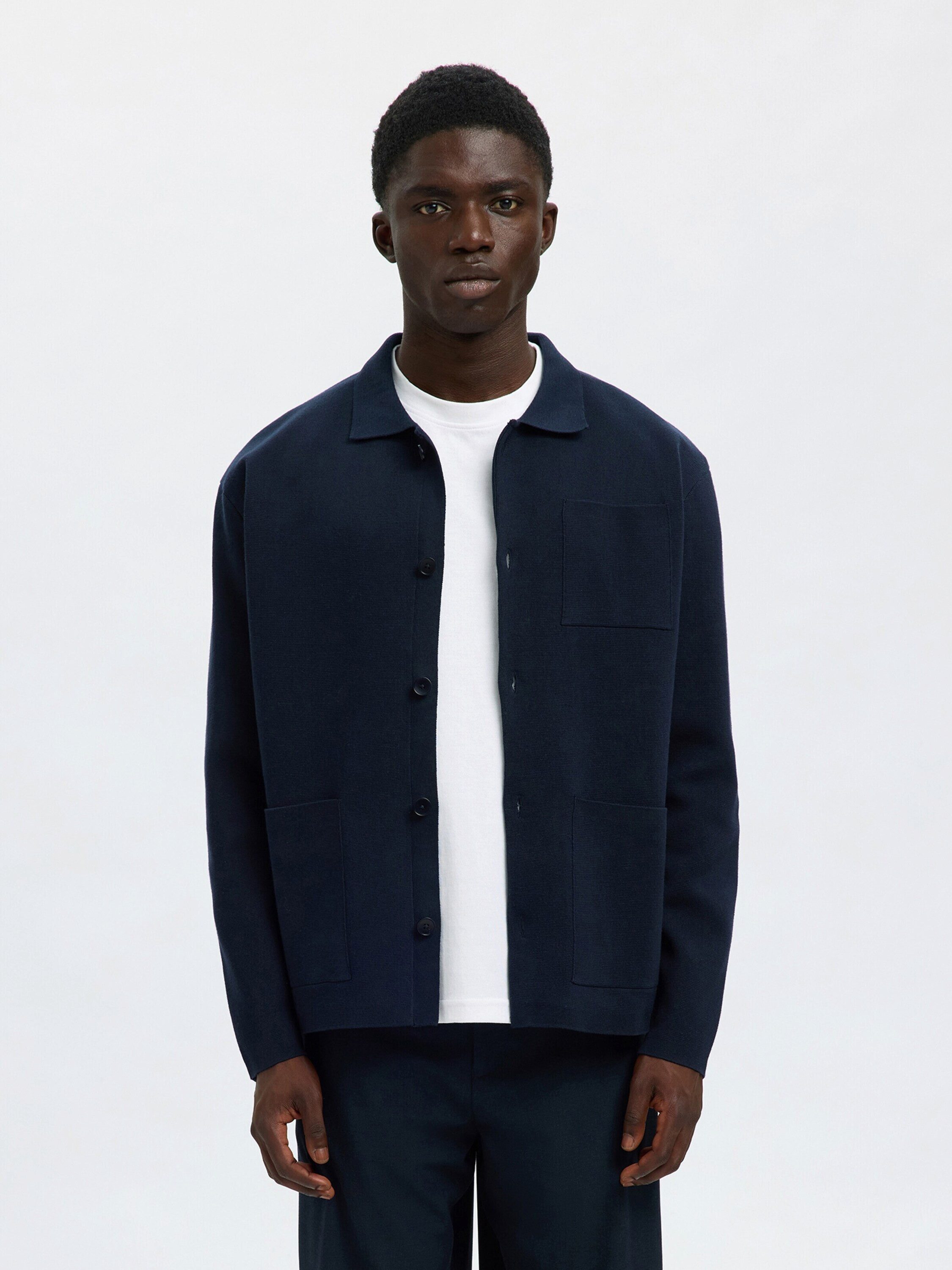 Selected Strickjacke SLHMIKE (1-tlg) Plain/ohne Details