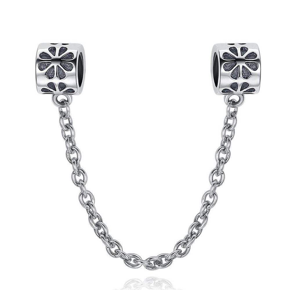 PANDACHARMS Bead Blumen Sicherheitskette für Charm Armband, 925er Sterling günstig online kaufen