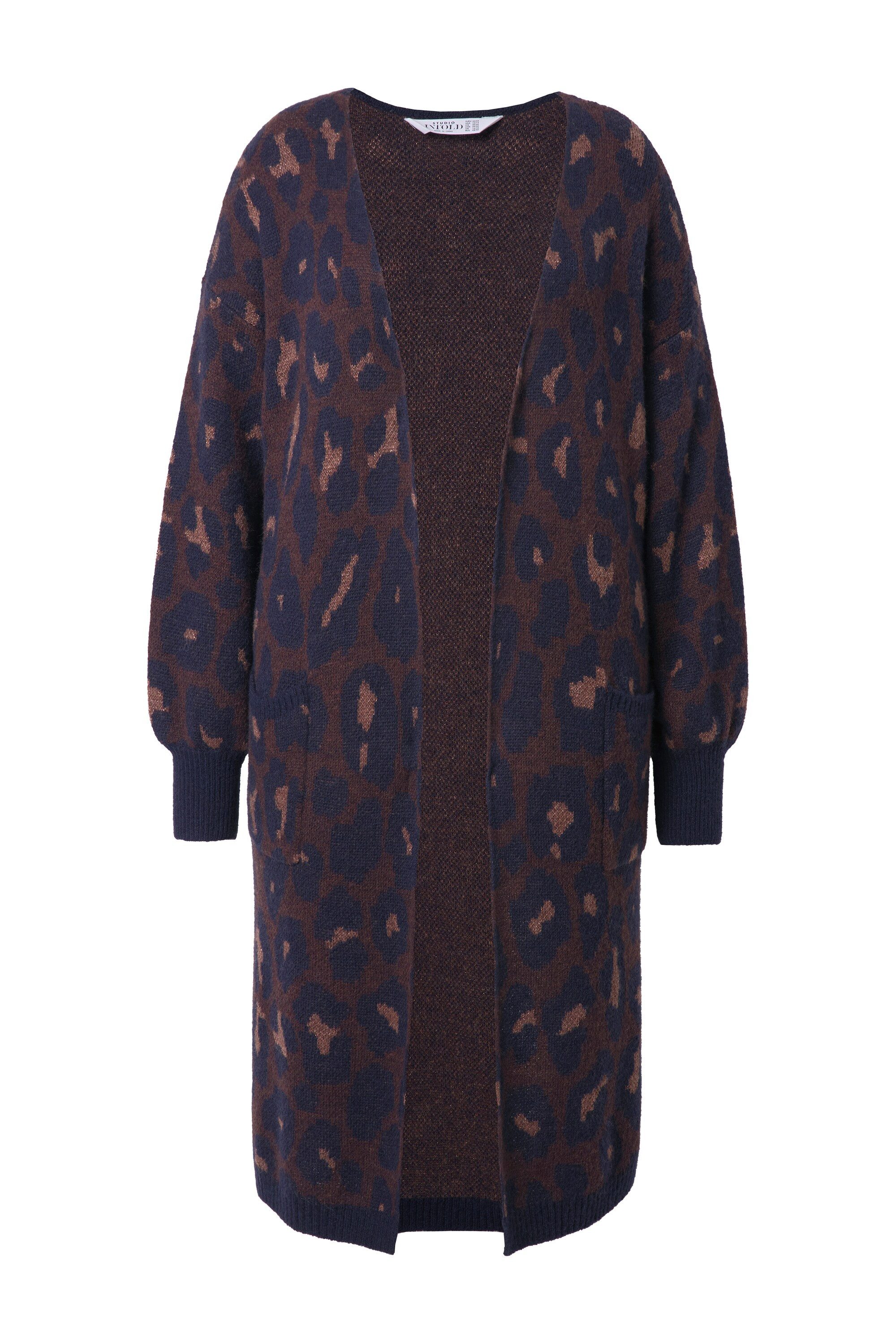 Studio Untold Strickjacke Long-Strickjacke oversized Glitzer-Leo günstig online kaufen