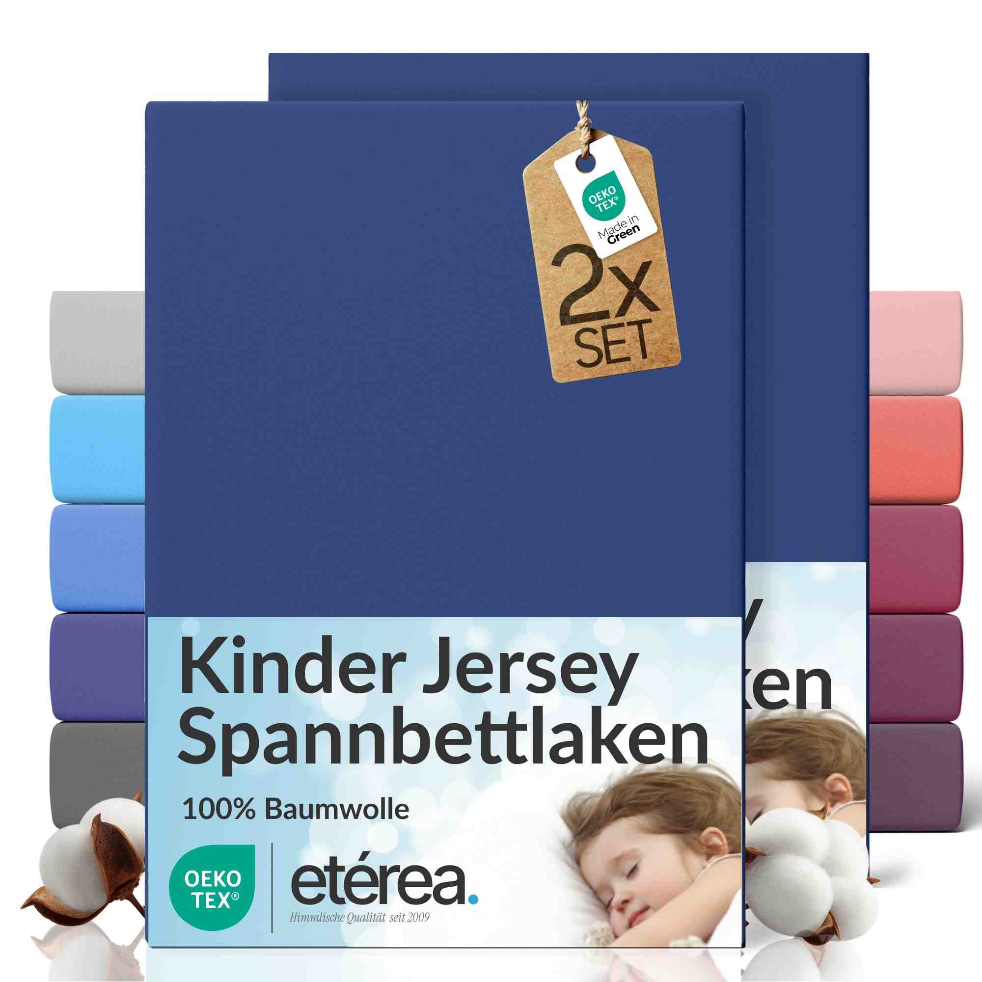 etérea Himmlische Qualität Spannbettlaken etérea Comfort Jersey 2er Set Spannbettlaken, Jersey, Gummizug: rundum, (2 Stück)