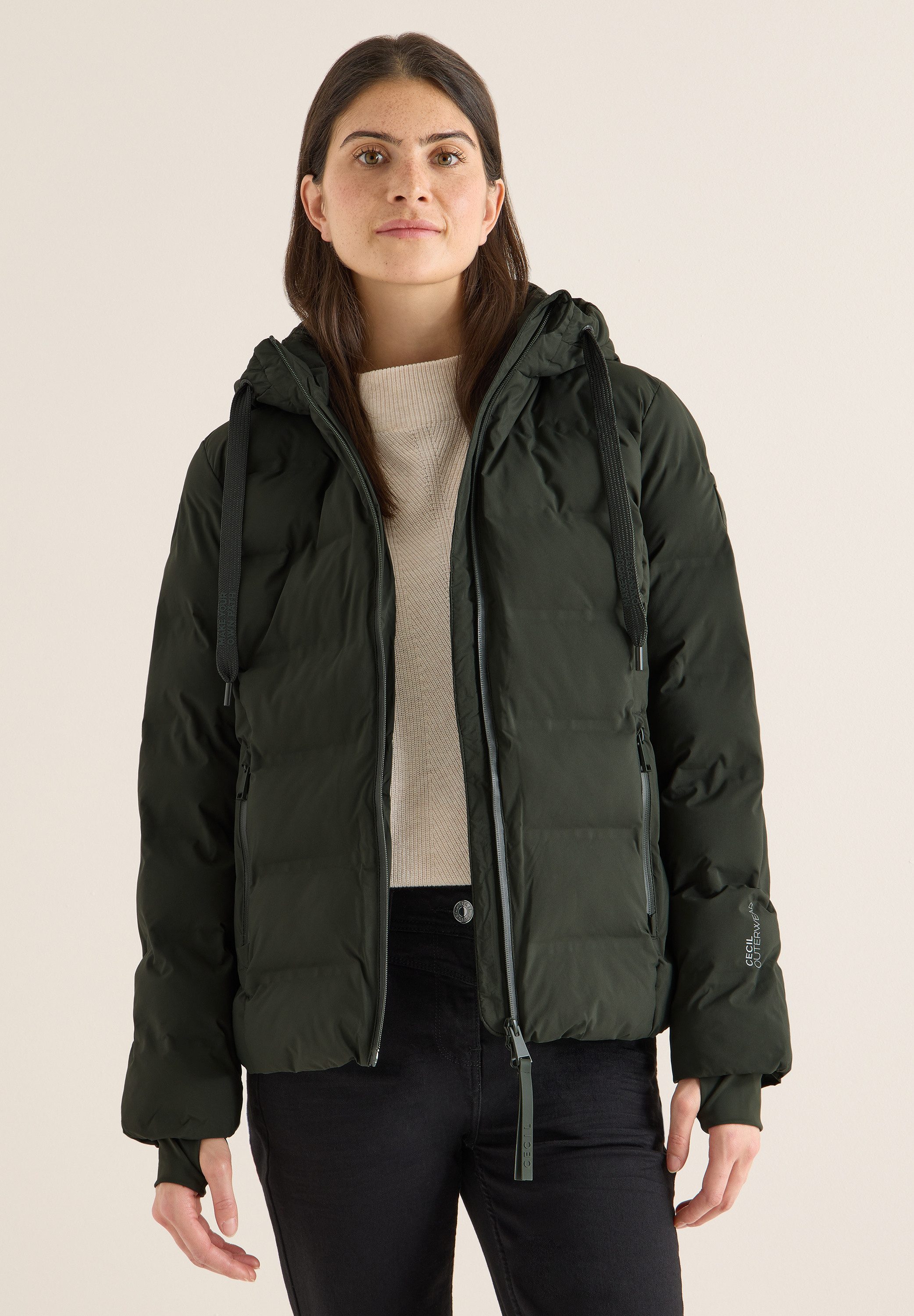CECIL Steppjacke mit Kapuze mit Tunnelzugband günstig online kaufen