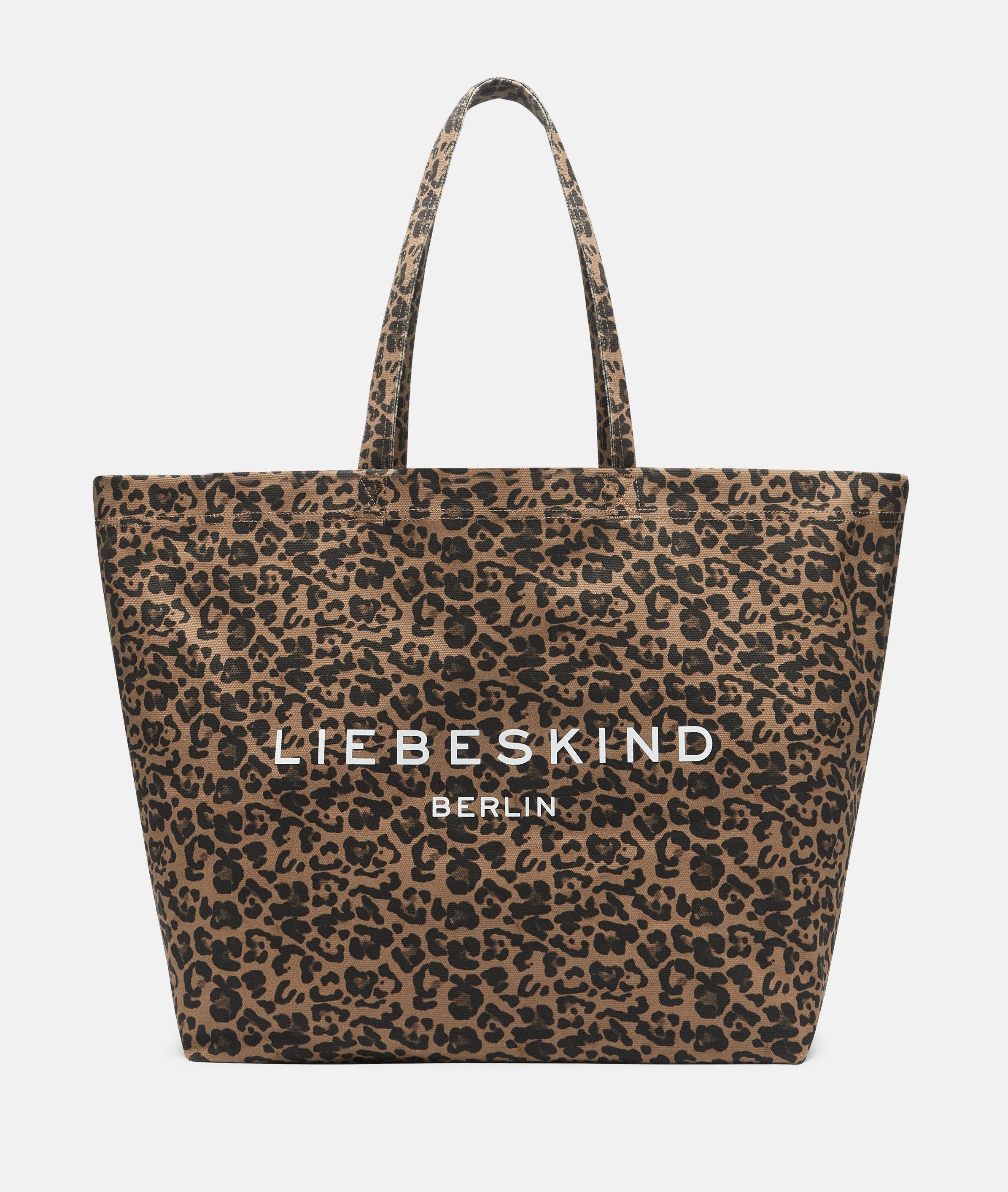 Liebeskind Berlin Shopper Shopper (1-tlg), Shopper aus Canvas mit Leo-Muster