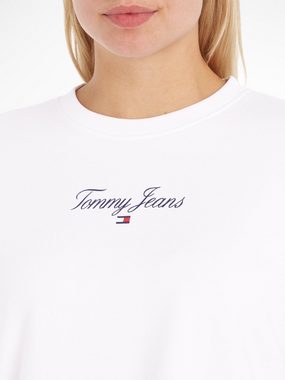 Tommy Jeans Sweatshirt TJW RLX ESSENTIAL LOGO 1 CREW mit Kontrastband am Ausschnittinneren