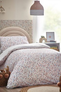 Bett-Set, Strukturierte Bettgarnitur mit Blumen und Rüschen, Next, Bezug: Polyester