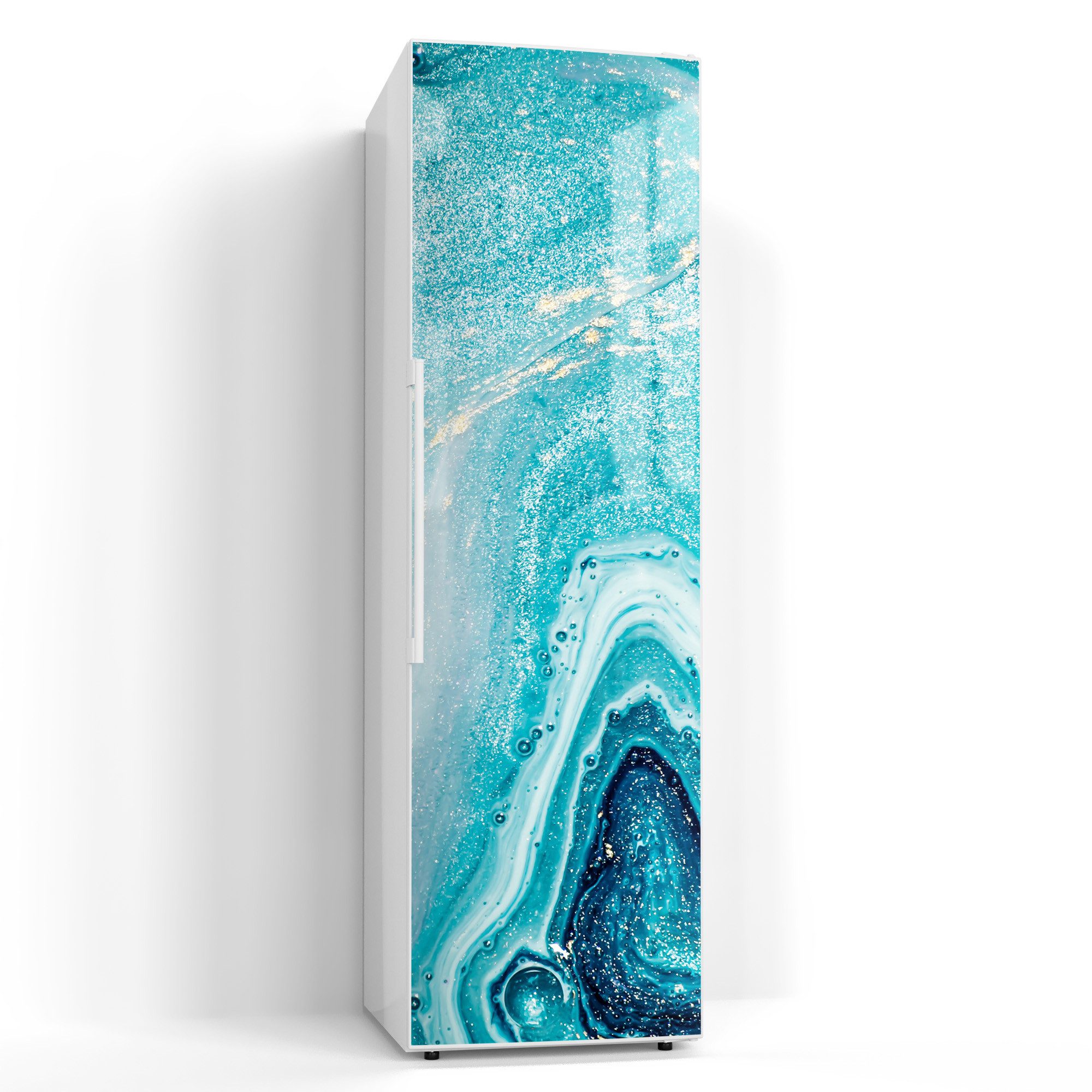 DEQORI Magnetfolie 'Meer aus Marmor', beschreibbar Kühlschrank Magnetmatte magnetisch Magnetfolie