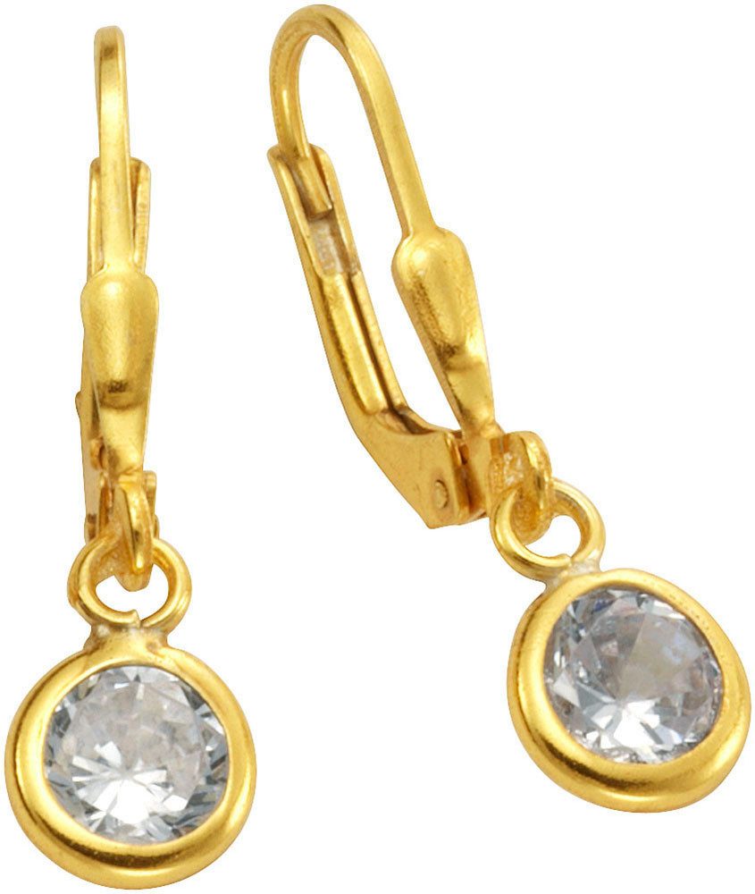 Firetti Paar Ohrhänger Schmuck Geschenk, Ohrringe Solitär, Silber 925, mit Zirkonia (synth)