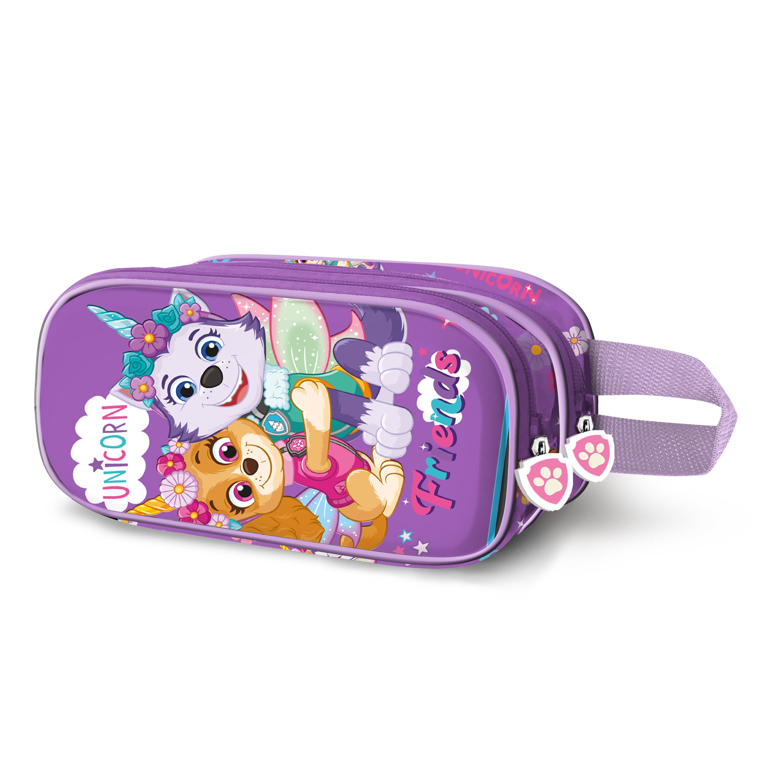 Karactermania Federmäppchen Paw Patrol Cool Stiftemäppchen Schreibmäppchen Federtasche Mäppchen, 3D-Frontprägung