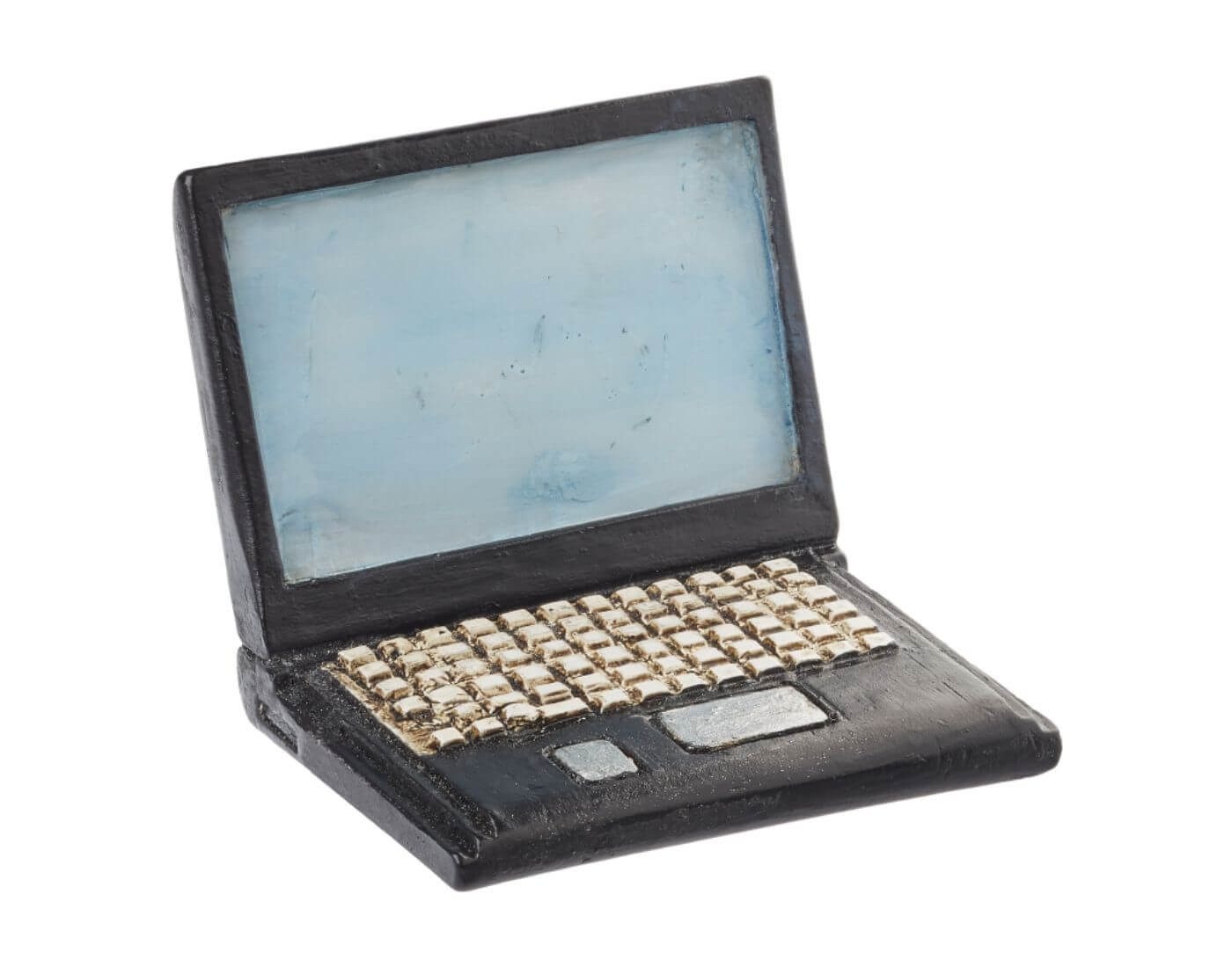 HobbyFun Wichtel Miniatur Laptop, 4cm - Wichtel- und Puppenstube