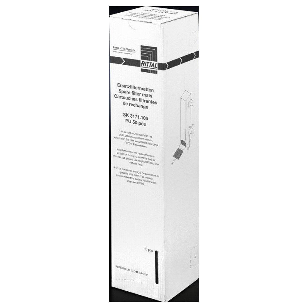 RITTAL Gehäuselüfter Rittal SK 3171.105 Ersatz-Filtermatte (B x H x T) 173 x 173 x 17 mm