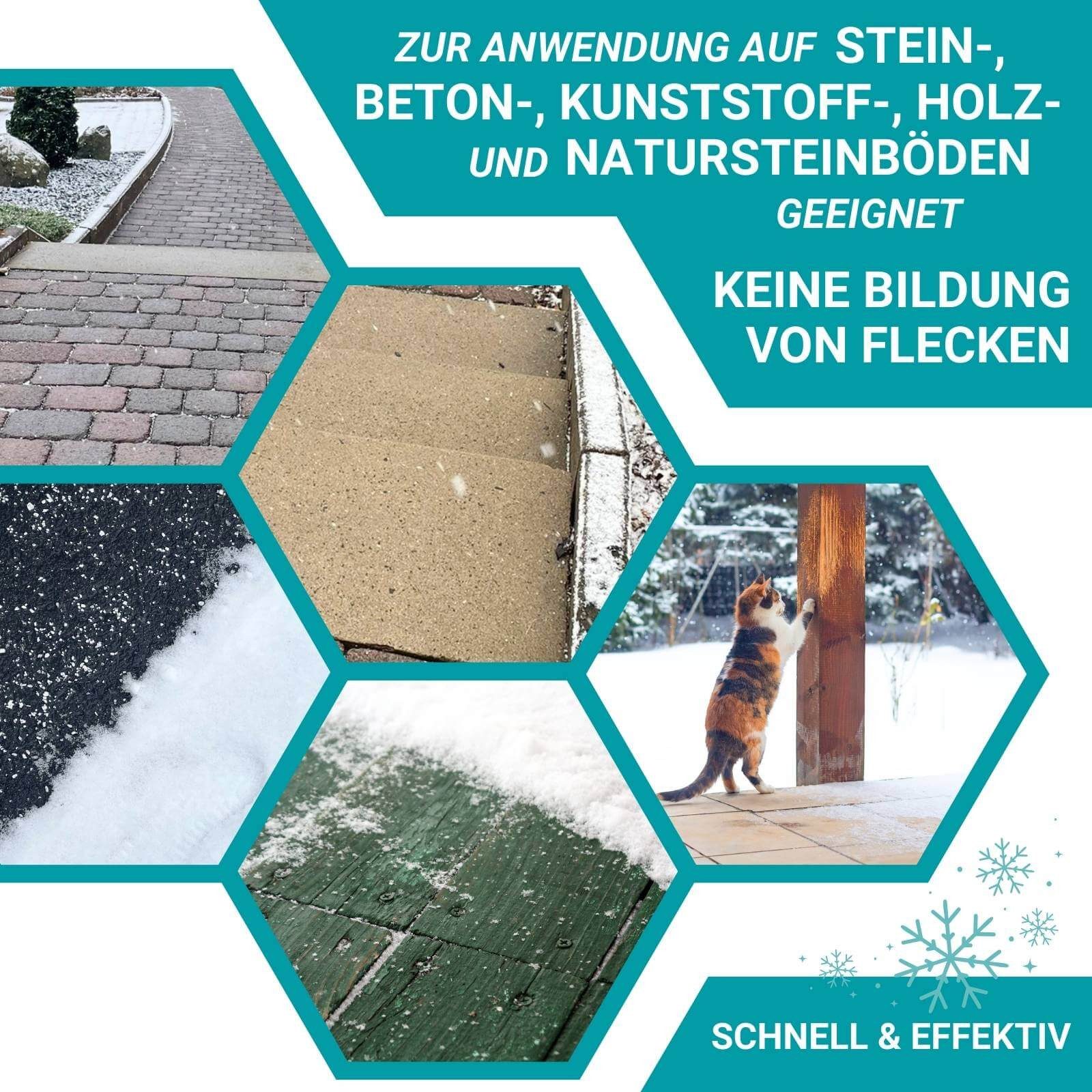 HOTREGA® Sand Auftaugranulat Schnee und Eis Weg 2in1 Streusalz Ersatz Taumittel 5L – Bild 4 von 5