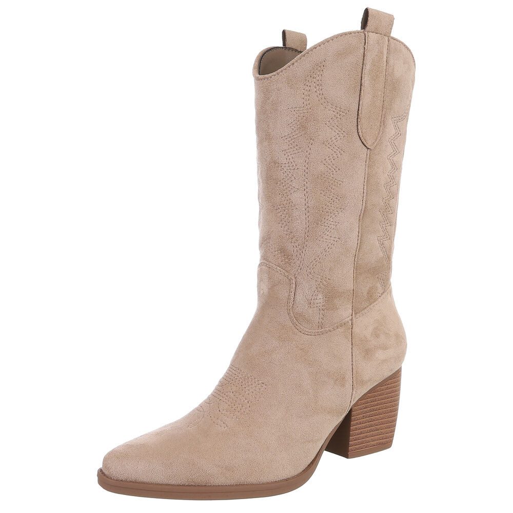 Ital-Design Stilvolle Damenstiefel aus hochwertigem Material günstig online kaufen