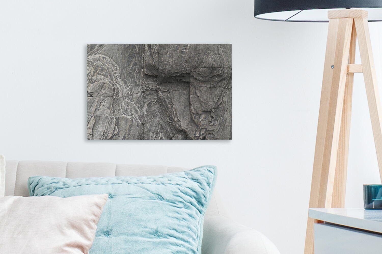 Felsen Leinwandbilder, Leinwandbild OneMillionCanvasses® St), cm (1 30x20 Aufhängefertig, - Natur, - Wanddeko, Steine Wandbild