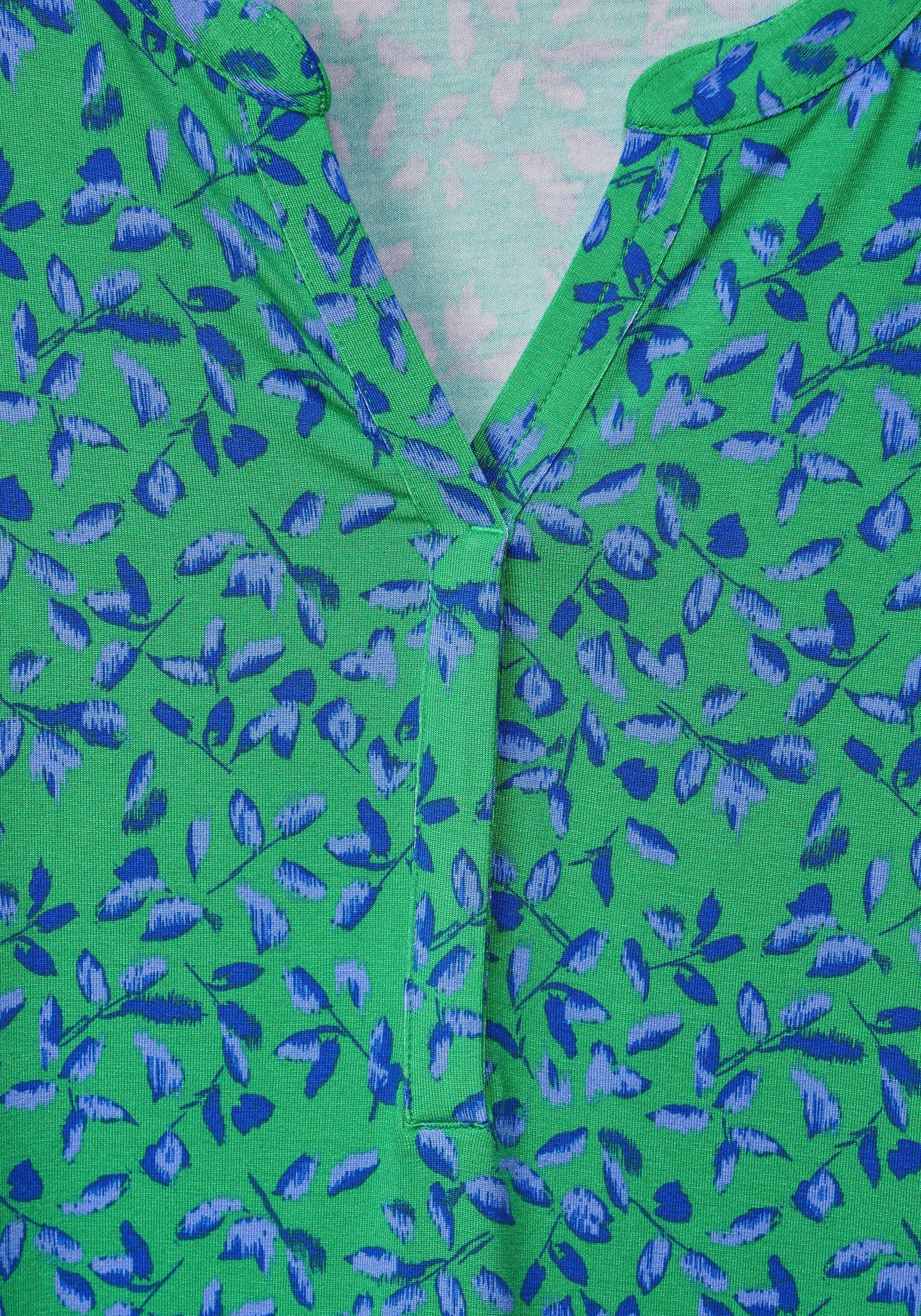 green Blumenmuster Jerseykleid mit Cecil fresh