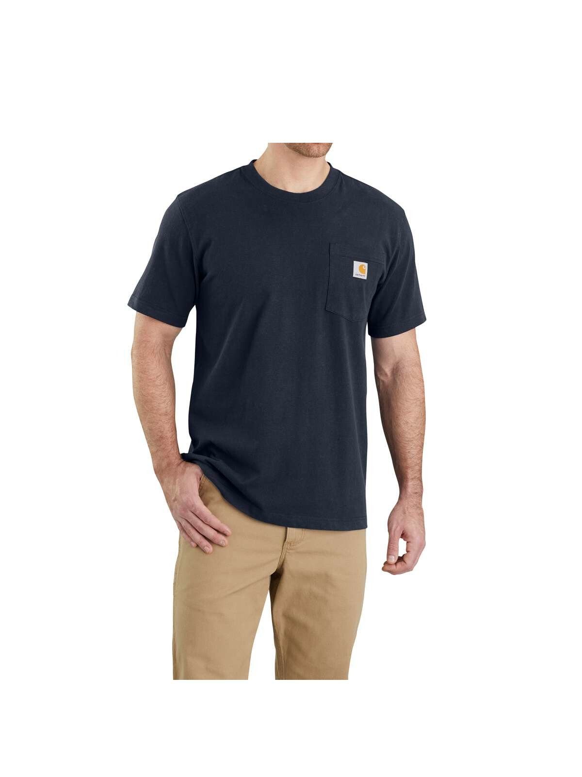 T-Shirt Carhartt schwarz Herren T-Shirt NAVY Pocket Carhartt