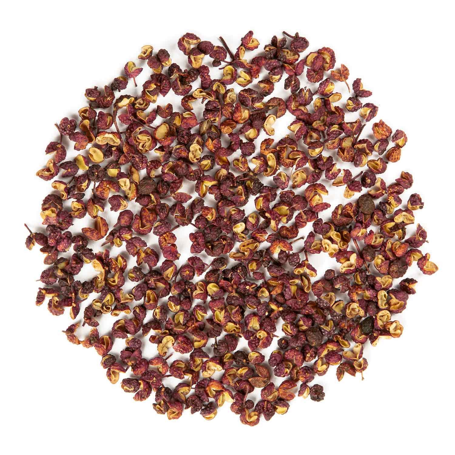 Pfefferdieb Gewürz Original Roter Szechuan Pfeffer, ganz, 100g, Charakteristische Schärfe mit prickelnd-betäubenden Effekt.