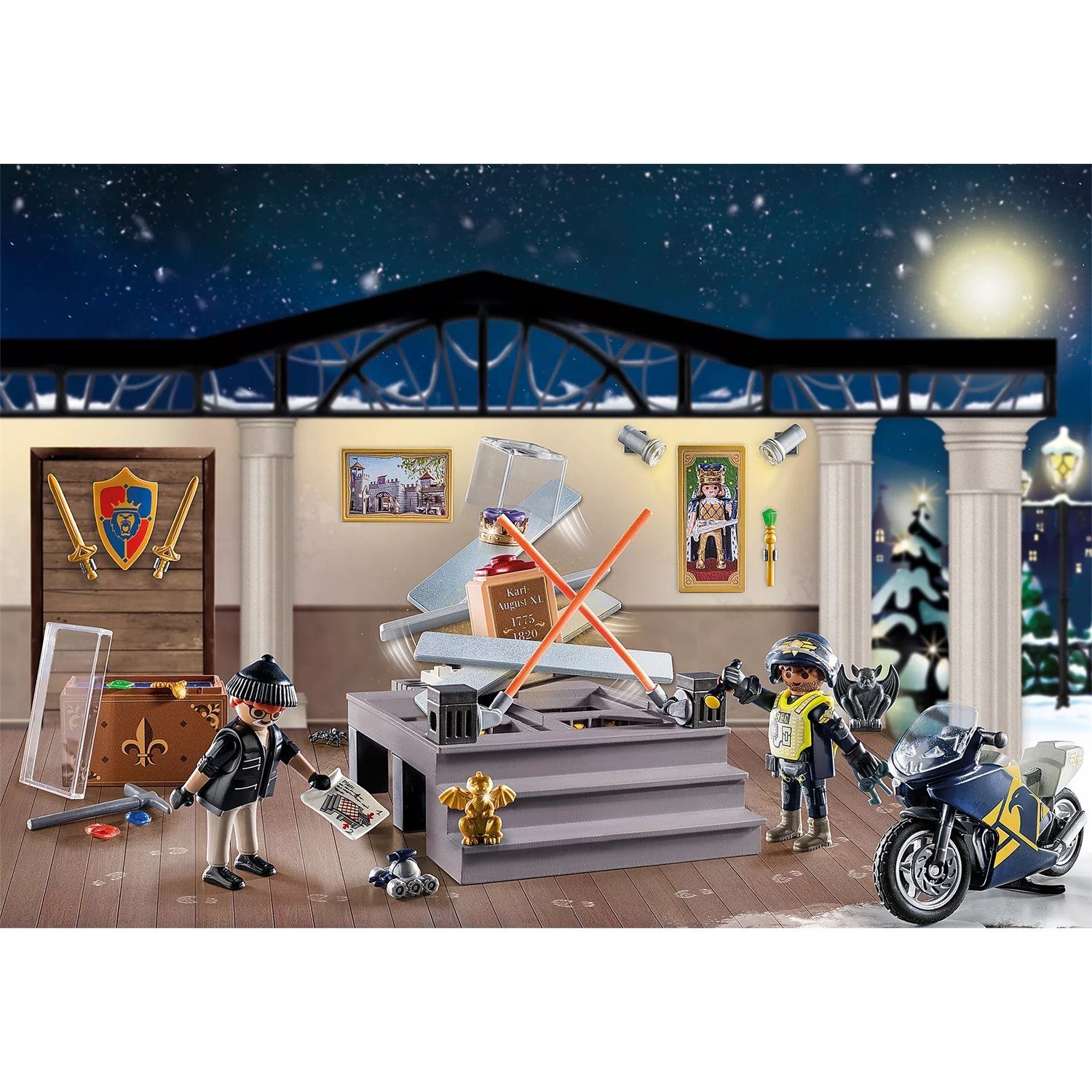Playmobil® 71347 Adventskalender Polizei Museumsdiebstahl Konstruktions-Spi günstig online kaufen