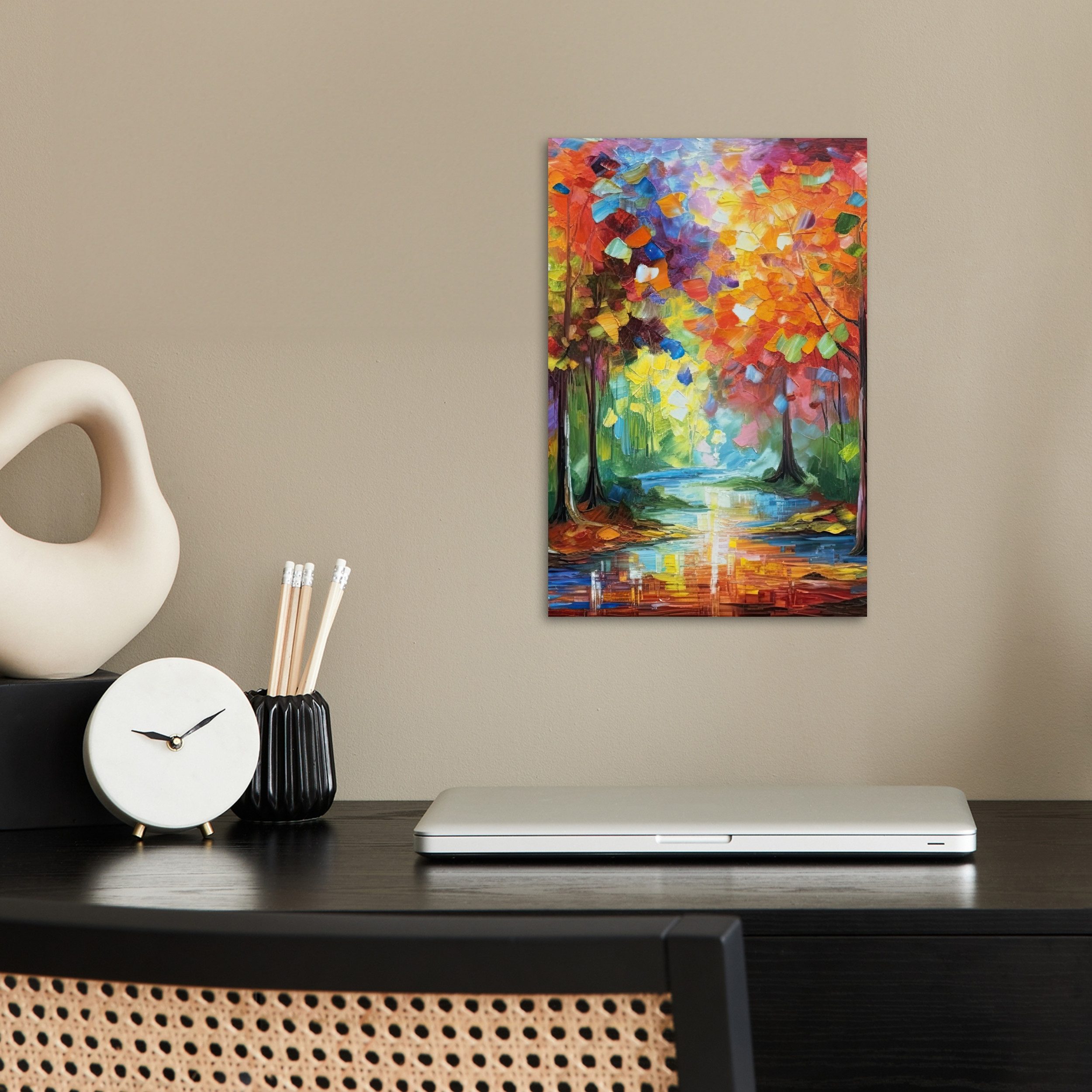 MuchoWow Poster Landschaft - Wald - Farben - Natur, (1 St), Poster ohne Rah günstig online kaufen