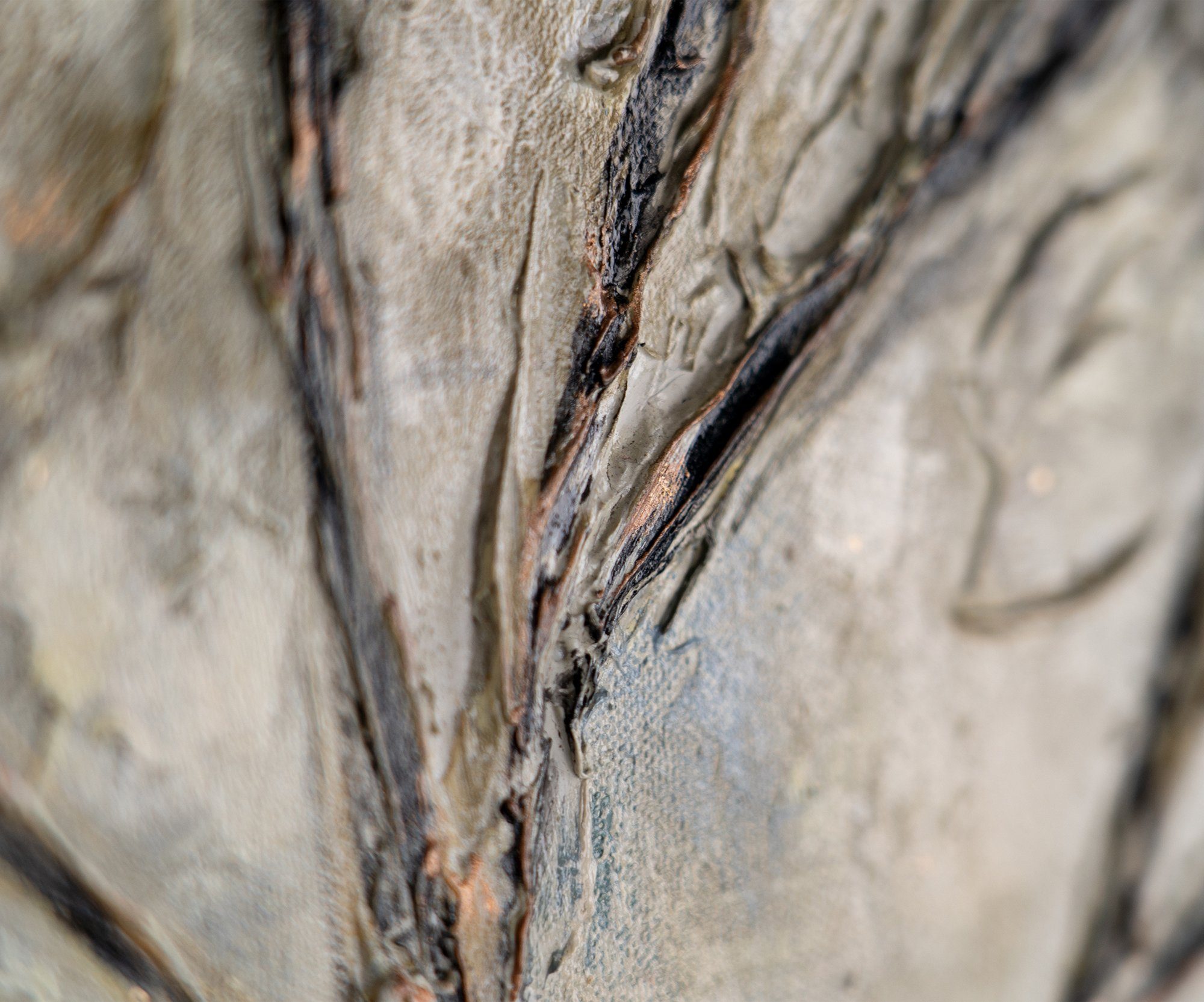 YS-Art Gemälde Goldbaum, Abstrakte Bilder, Leinwand Bild Handgemalt Gold Ba günstig online kaufen