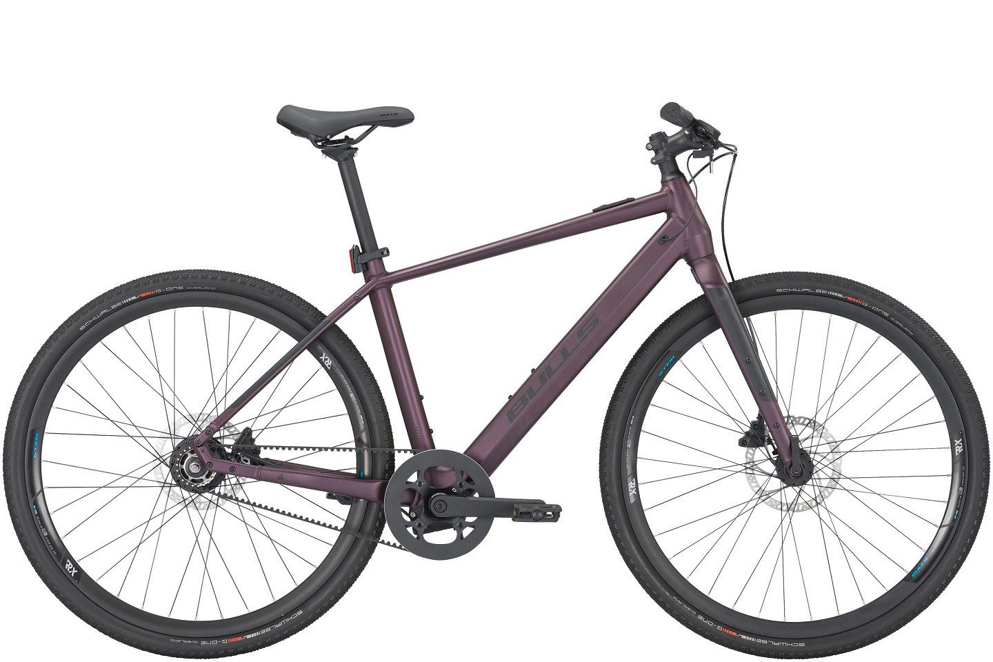 Bulls E-Bike Bulls Espresso Grinder EVO 520 Wh lila 2025, 1 Gang, Ohne Schaltung, Bafang R600, 520 Wh