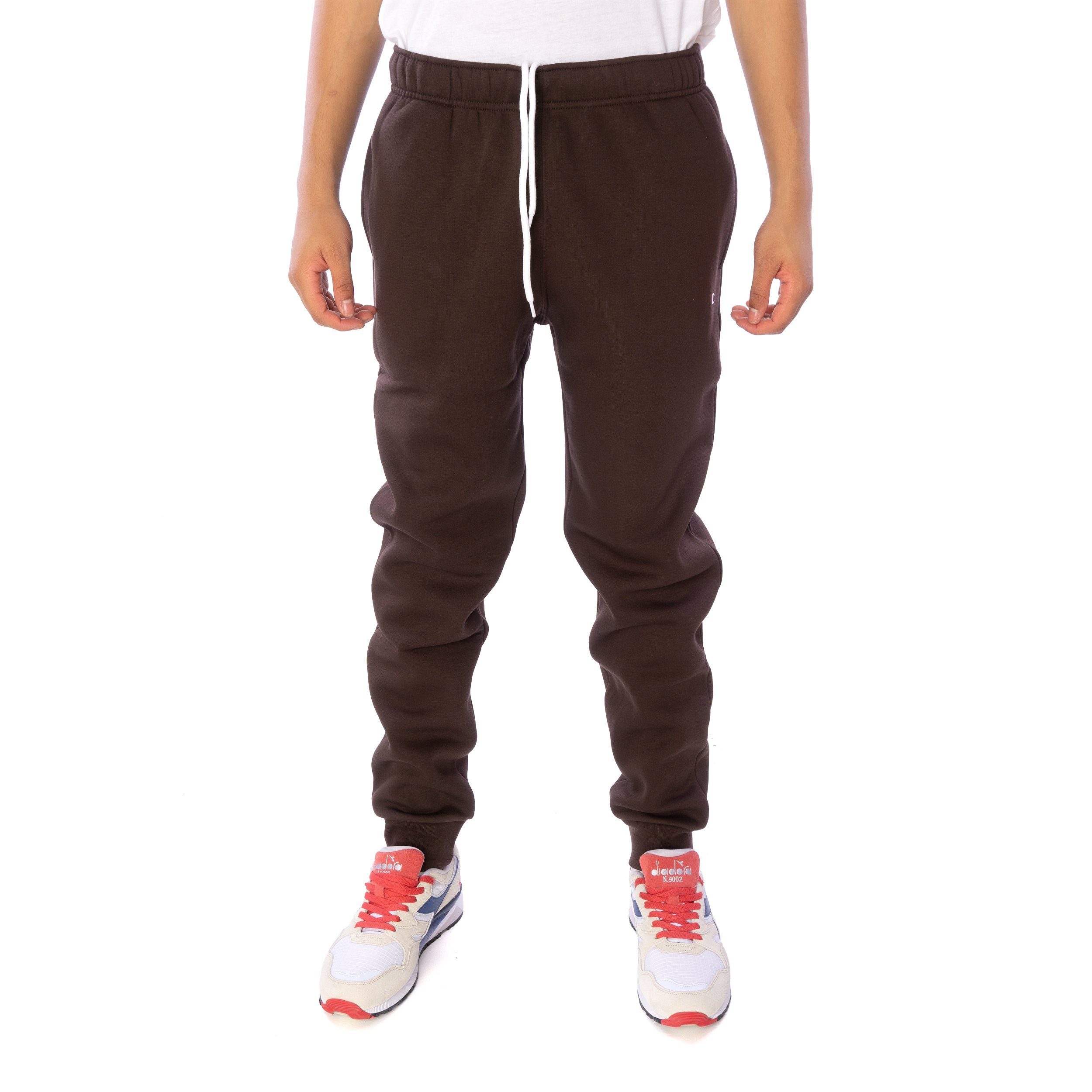 Champion Jogginghose Hose Champion Rib braun 1-tlg) Pants Cuff Stück, (1