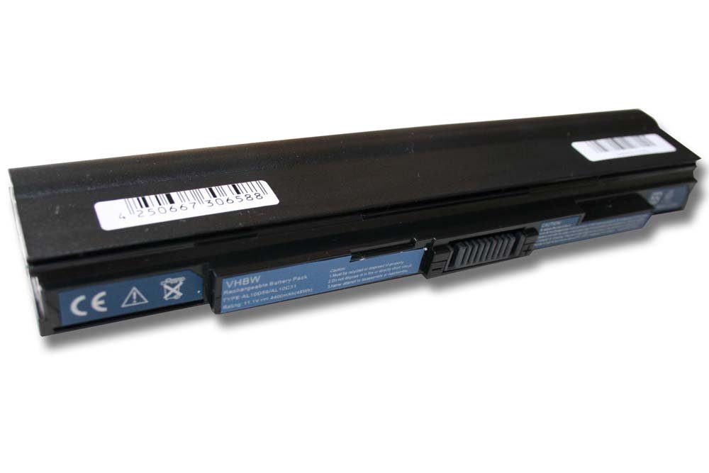 vhbw passend für Acer Aspire One 753-N32C/S, 753-N32C/SF, 753-U342cc_W7625 Laptop-Akku 4400 mAh