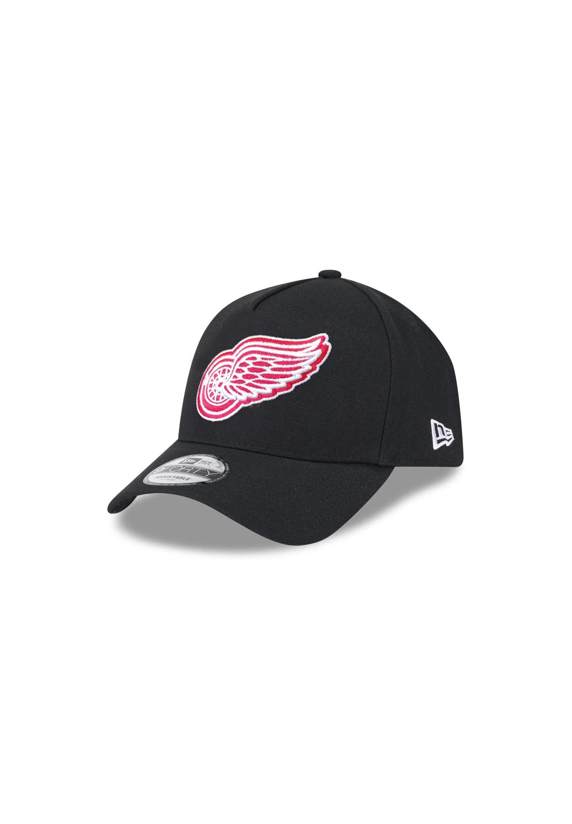 New Era Baseball Cap Detroit Red Wings NHL Injection Schwarz Verstellbare 9Forty A-Frame Ca (1-St)