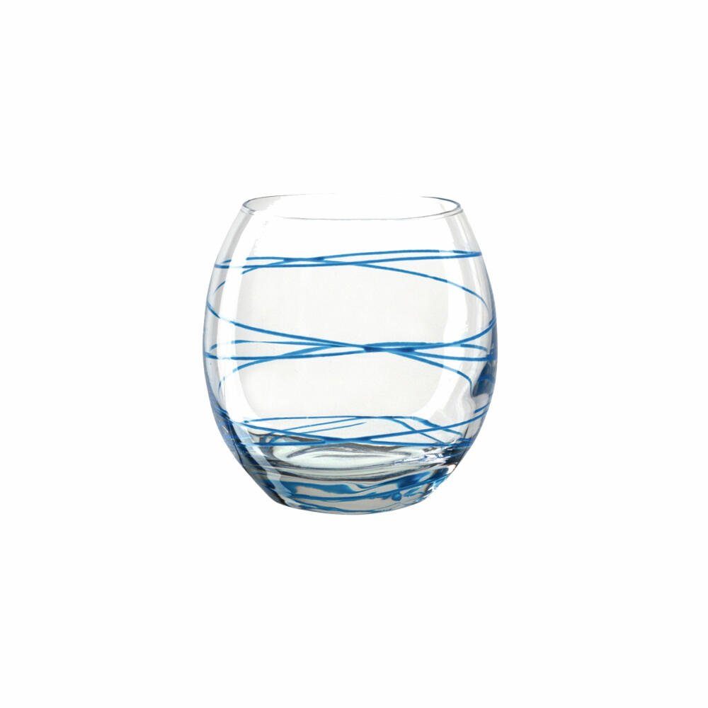 montana-Glas Becher :circle, Blau, 390 ml, Kalk-Natron-Glas