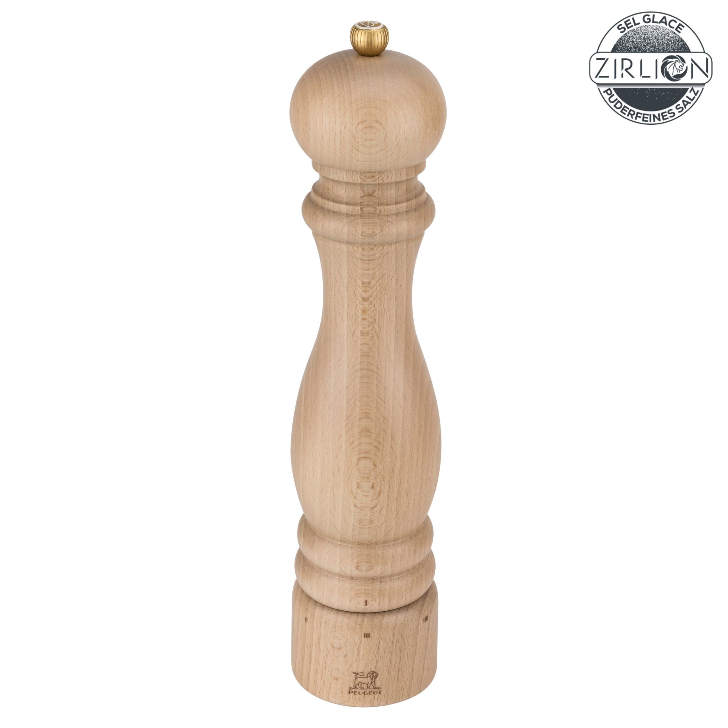PEUGEOT Salzmühle PARIS 30cm Buchenholz Natur uSelect Zirkonia-Mahlwerk Gewürze Manuell