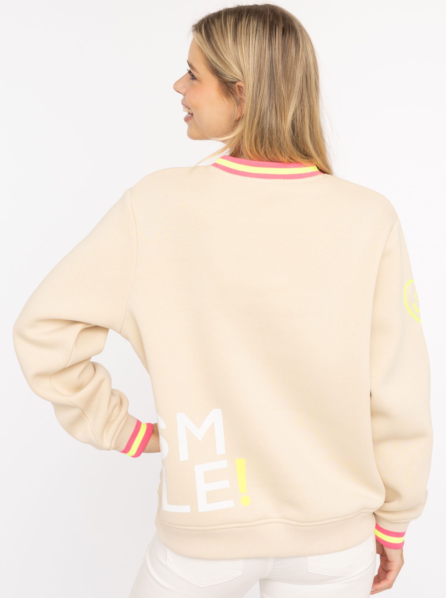 Zwillingsherz Sweatshirt "Alissa" mit SMILE PRINT, günstig online kaufen