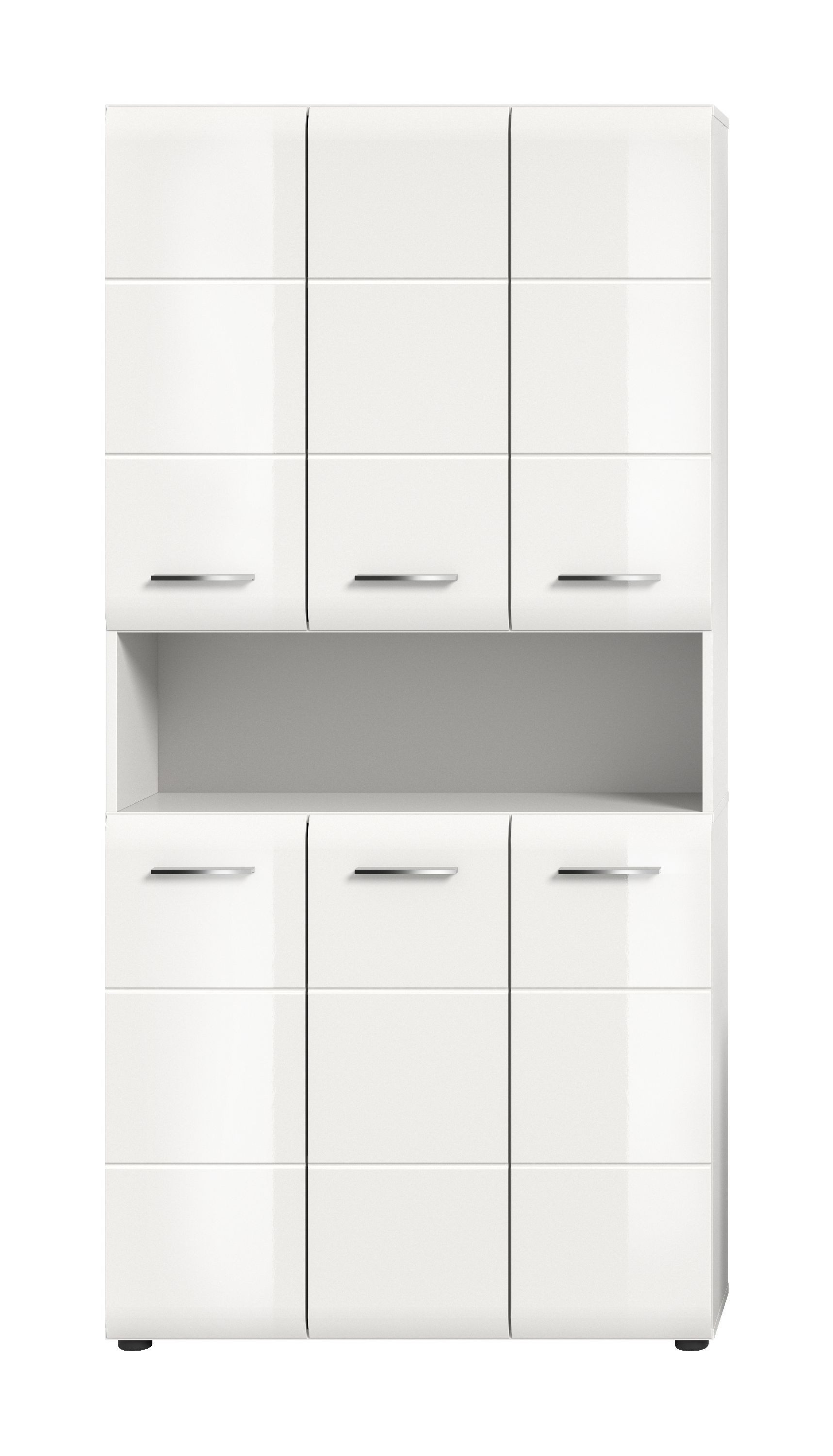 xonox.home Stauraumschrank weiß Nachbildung Melamin beschichtet günstig online kaufen