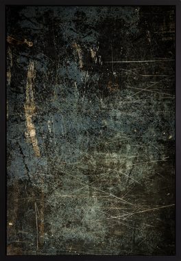 queence Leinwandbild Abstrakt Dunkel, Abstrakt, mit einem Schattenfugenrahmen veredelt