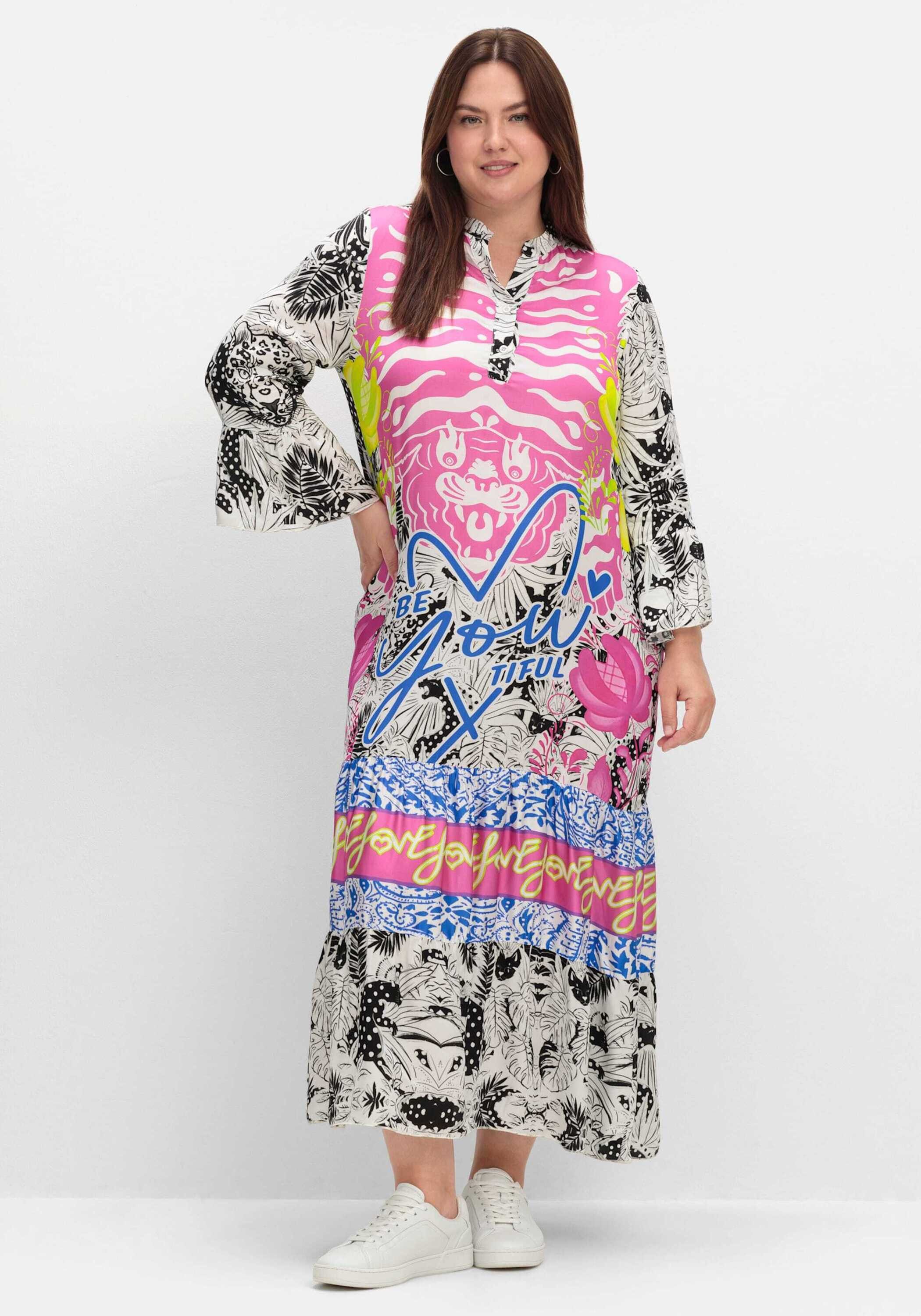 Sheego Etuikleid Maxikleid 3/4-Arm günstig online kaufen