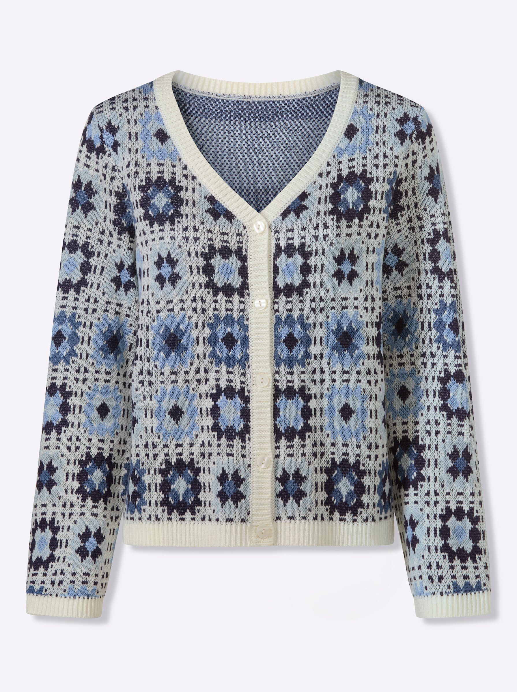 Sieh an! Strickjacke Cardigan Langarm