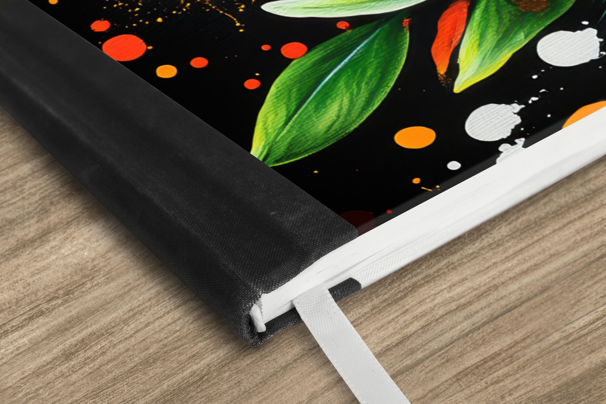 Thumbnail - MuchoWow Notizbuch Zitronen - Schwarz - Kräuter - Graffiti - Farbe, Notebook, Notizblock a5, Tagebuch, Journal Liniert