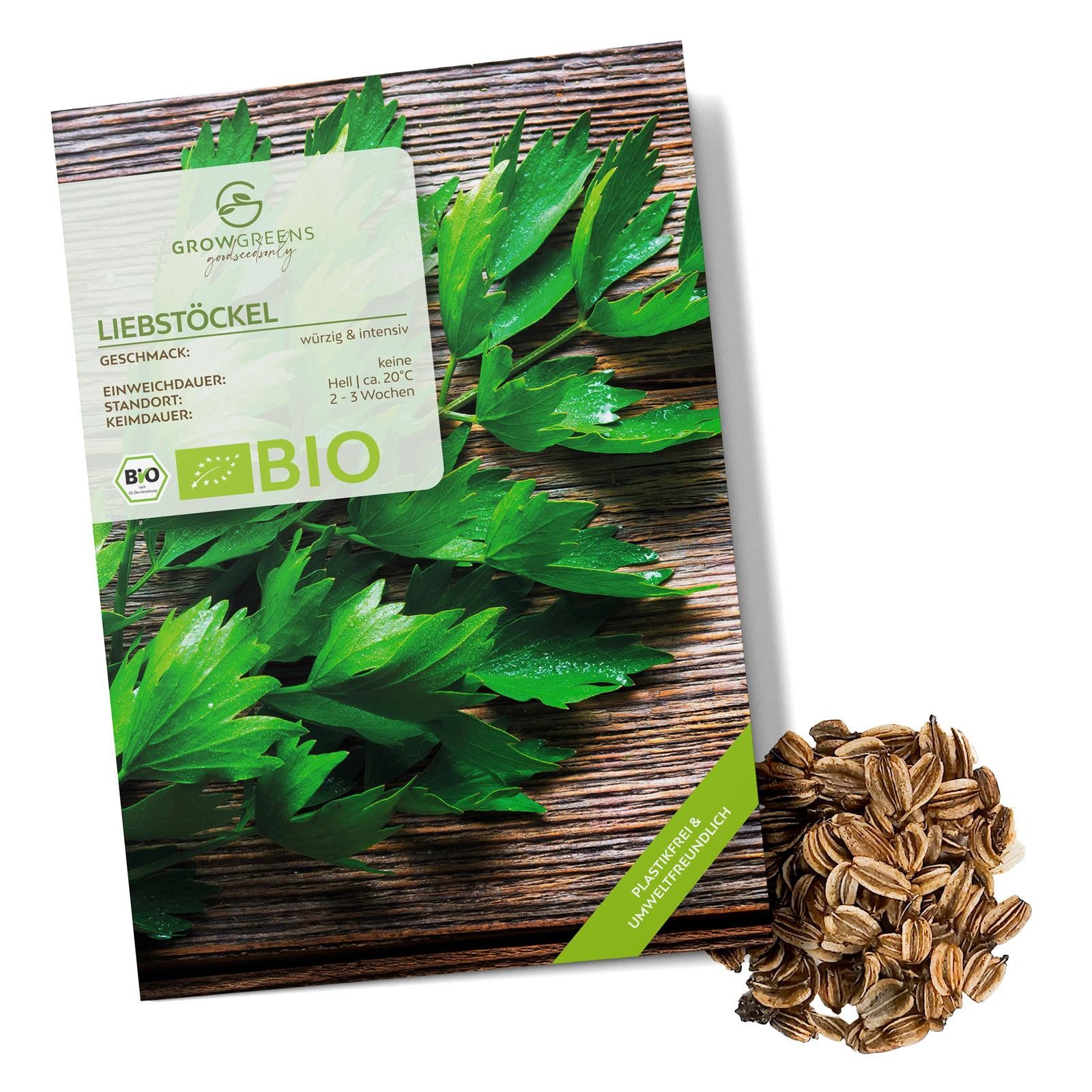 Growgreens Kräutersamen BIO Liebstöckel Samen - Küchenkräuter Saatgut aus b günstig online kaufen