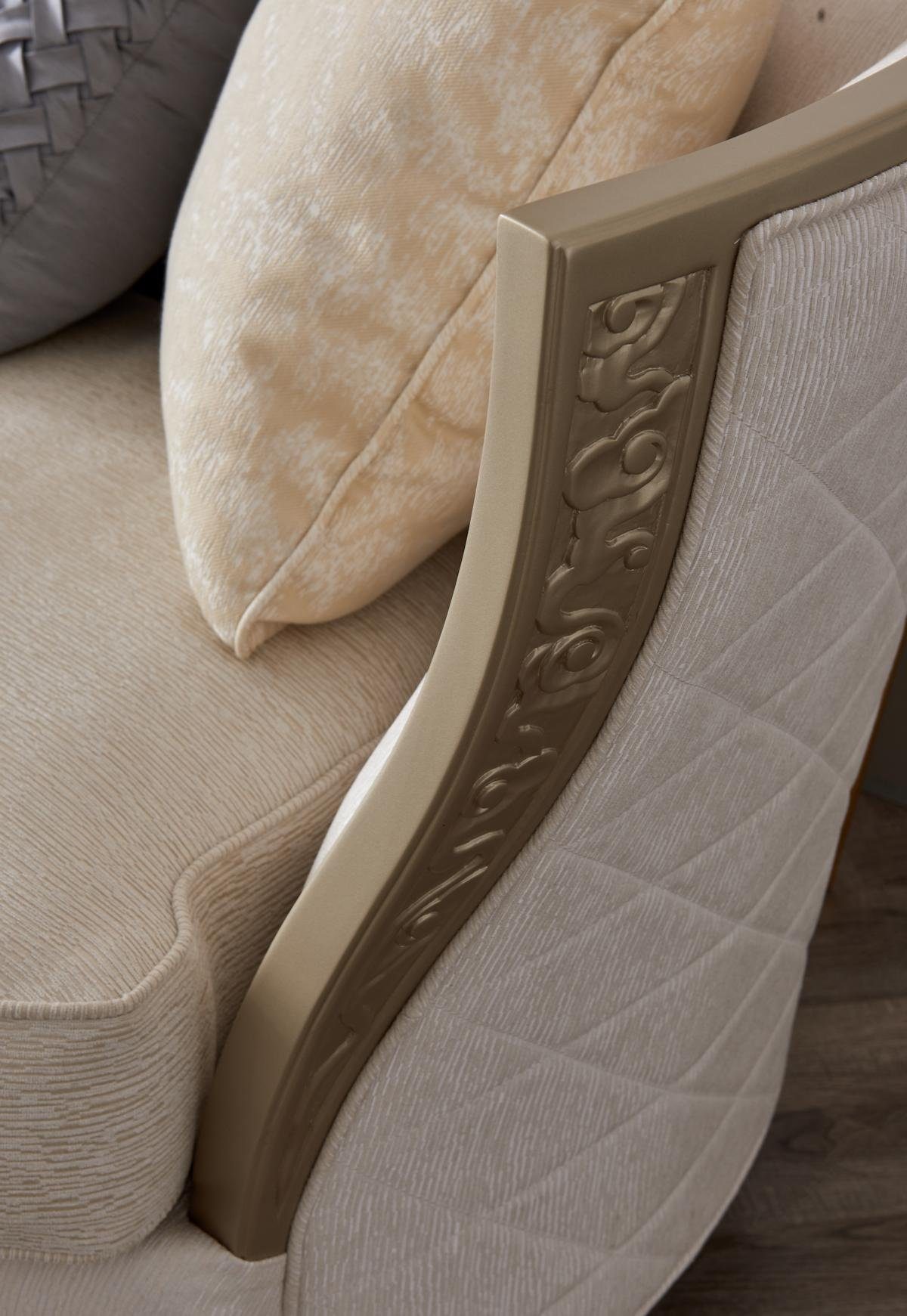 JVmoebel Europe 411 Sitzer, Textil Sofa Modernes Sofagarnitur Sessel Made in Sofa