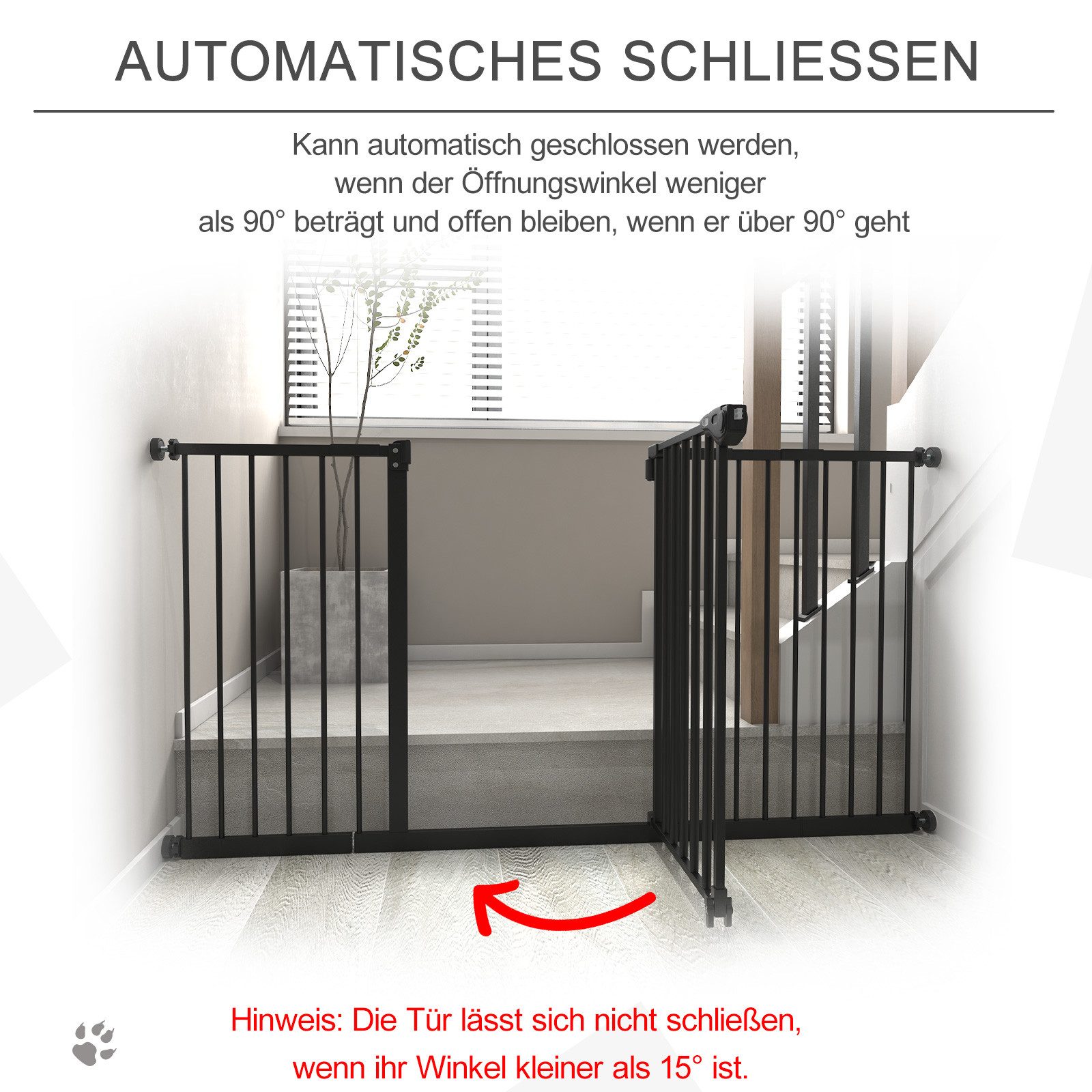 MC Star Ofenschutzgitter Türschutzgitter Absperrgitter Schutzgitter für Haustier (Bohren Metall Kunststoff Schwarz 136,3 cm x 76,2 cm)