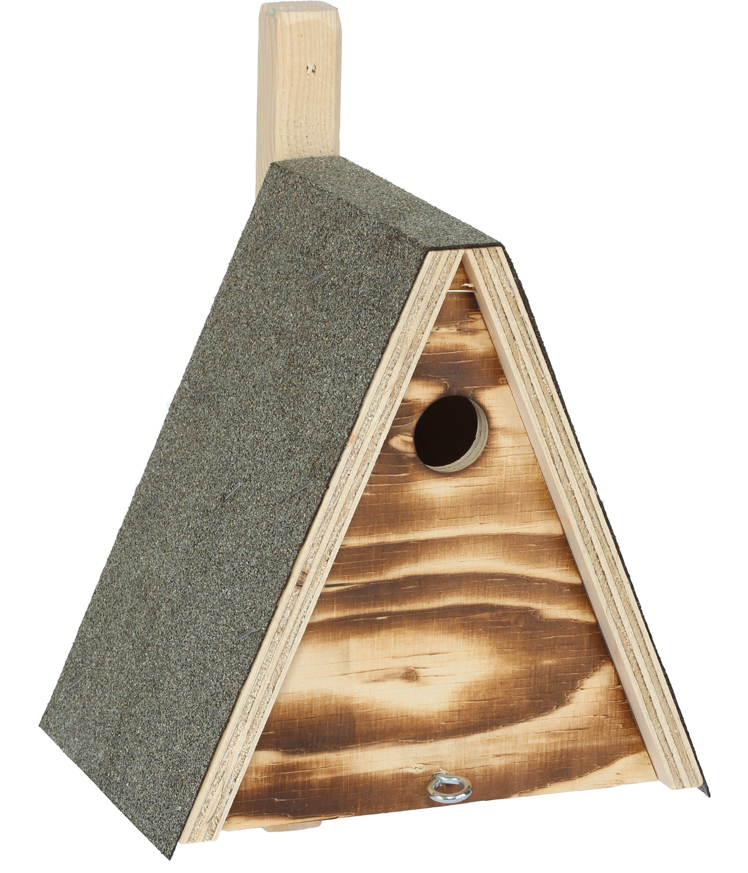Dehner Nistkasten Natura Premium Nisthöhle Domingo, 20 x 20 x 17 cm, 27 mm Einflugloch, aus robustem Fichtenholz