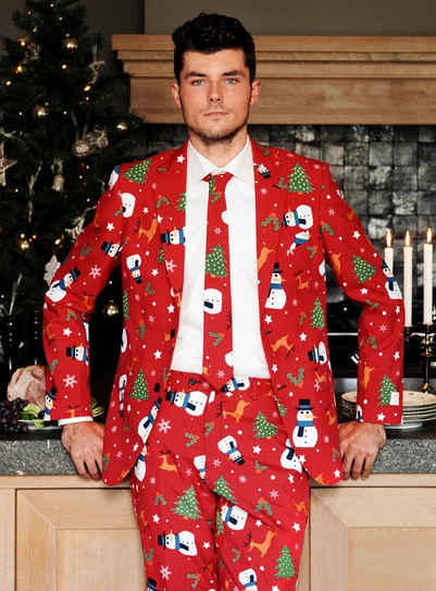 Opposuits Kostüm Christmaster, Ausgefallene Anzüge für coole Männer